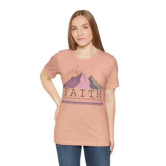 Boho Faith Can Move Mountains T Shirt, Faith T Shirt