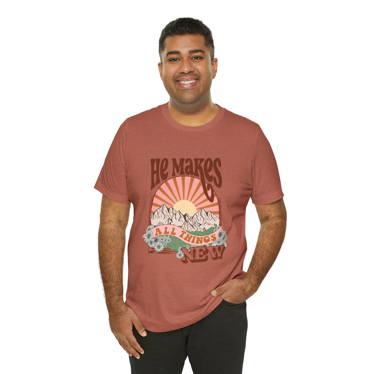 He Makes All Things New Boho Style T Shirt