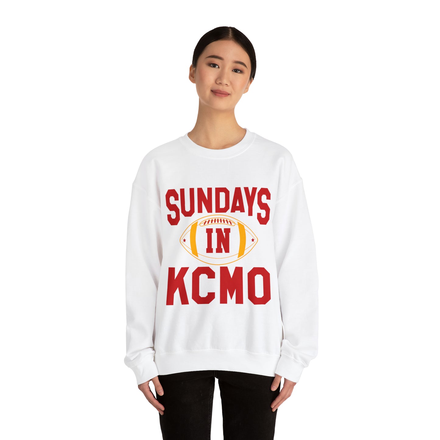 Sundays In Kansas City Crewneck Football Sweatshirt