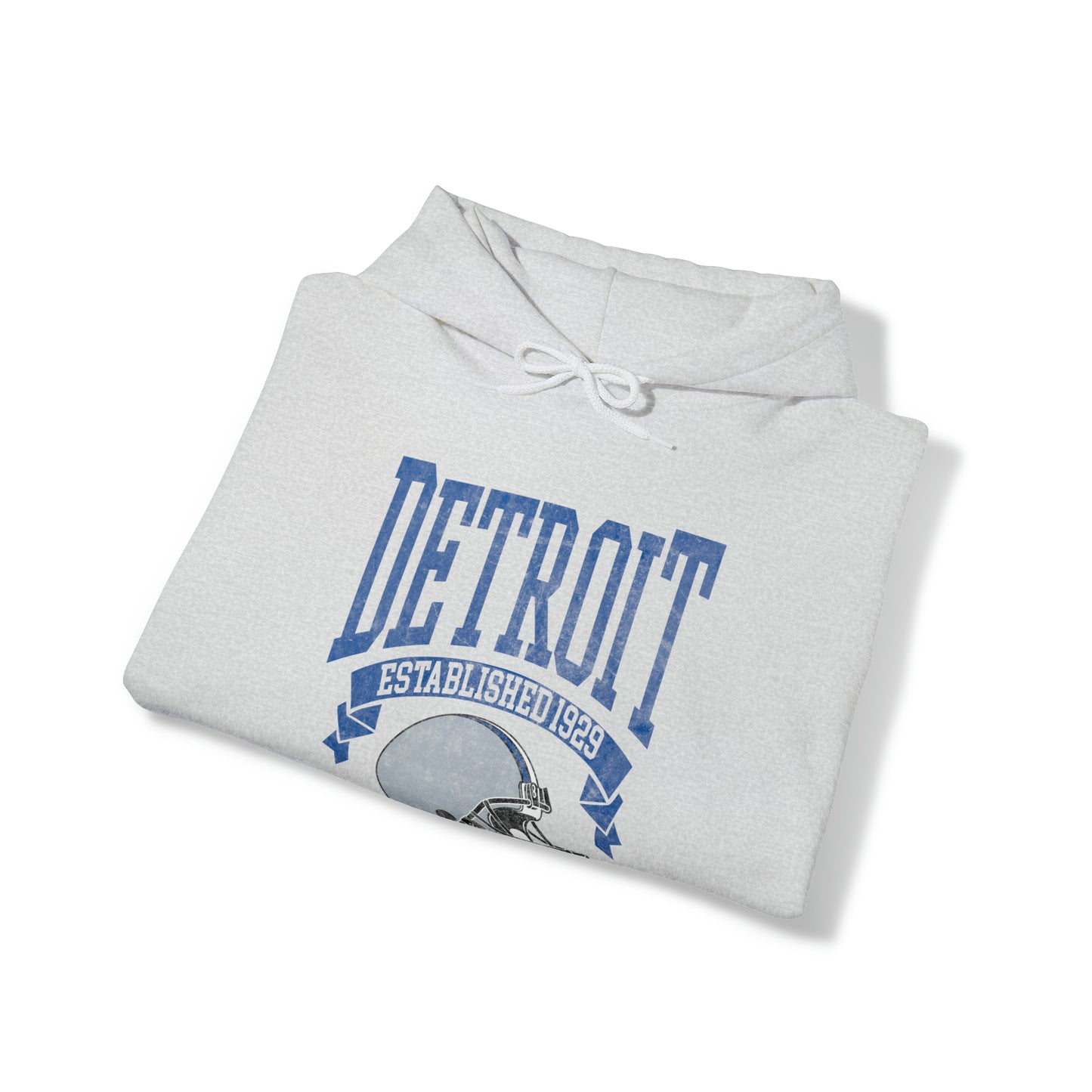 Vintage Detroit Football Hooded Sweatshirt