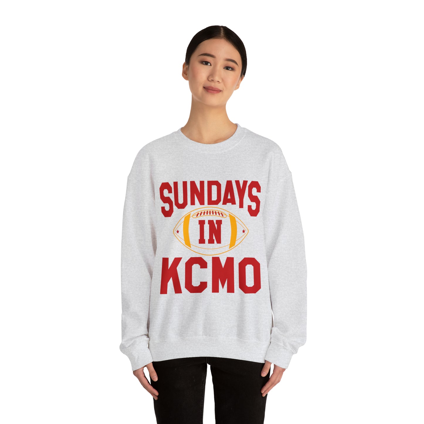 Sundays In Kansas City Crewneck Football Sweatshirt