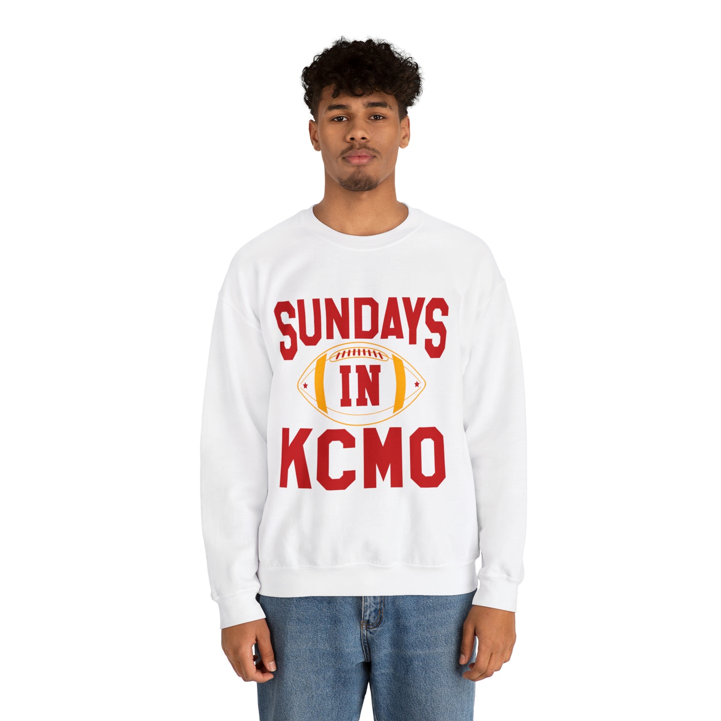 Sundays In Kansas City Crewneck Football Sweatshirt