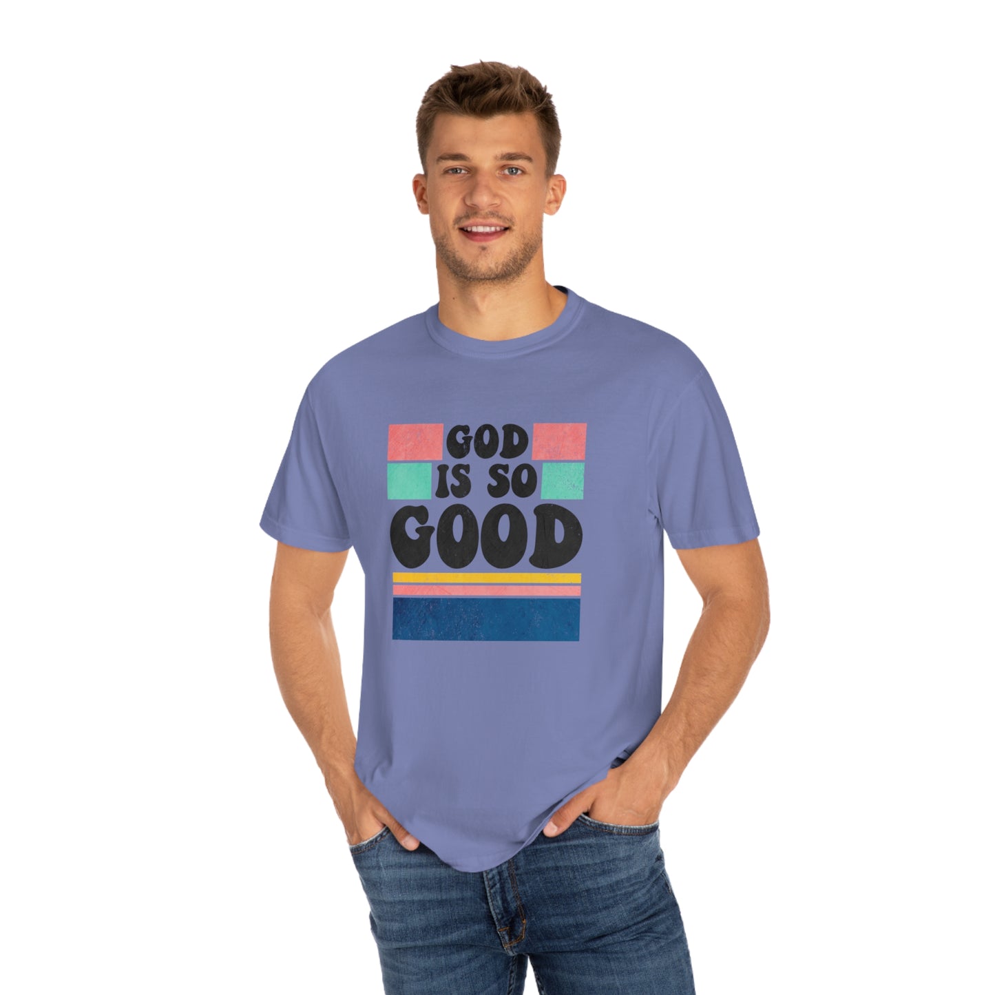 Retro God Is So Good T Shirt (Comfort Colors)