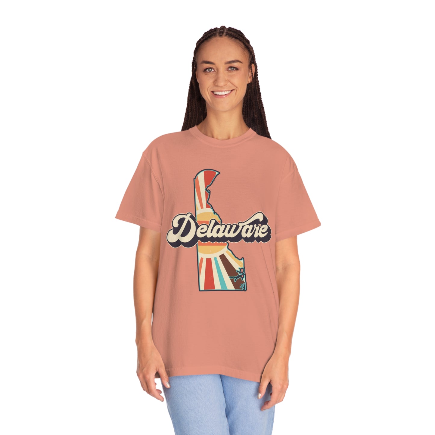 Retro Boho Delaware T Shirt (Comfort Colors)