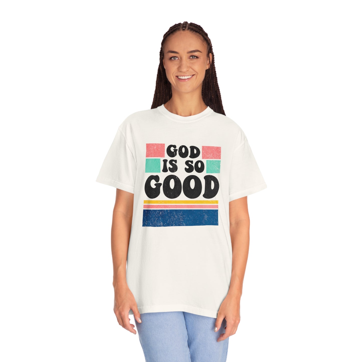 Retro God Is So Good T Shirt (Comfort Colors)