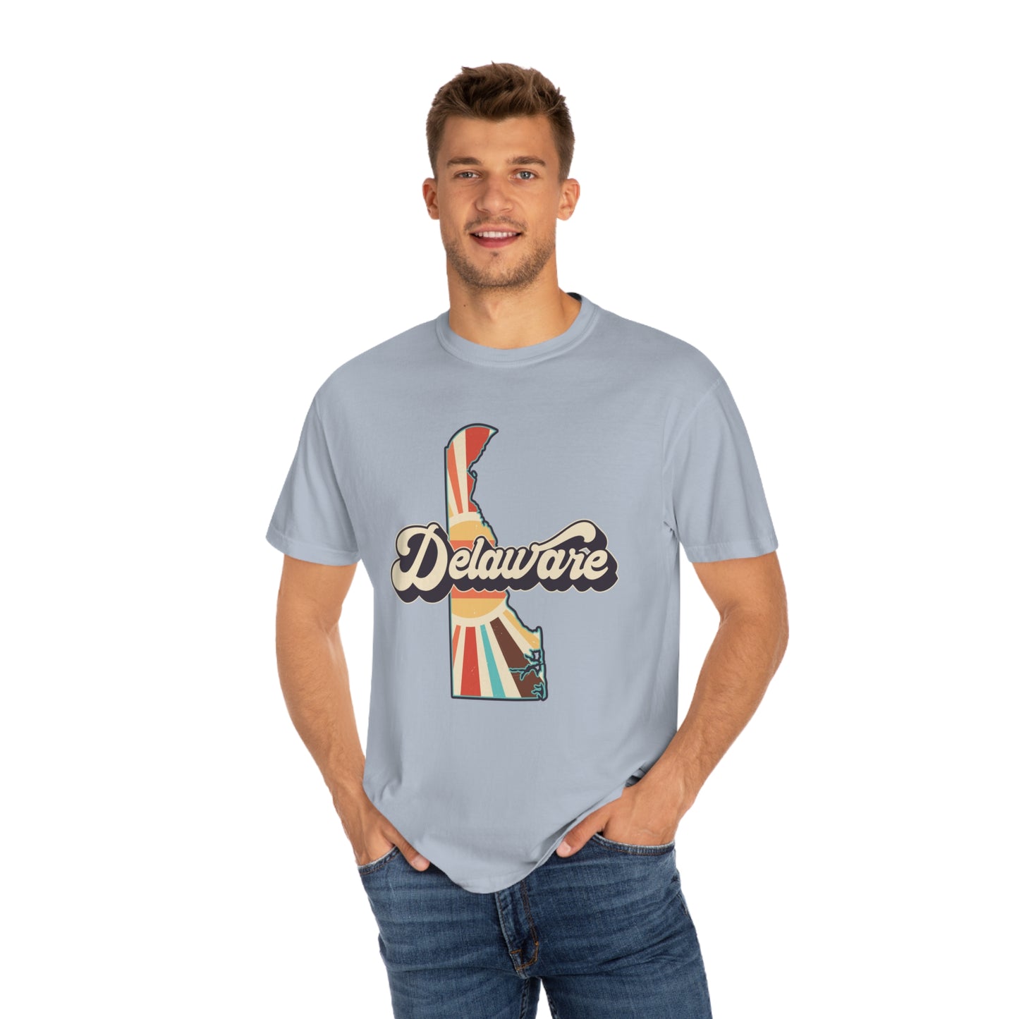 Retro Boho Delaware T Shirt (Comfort Colors)