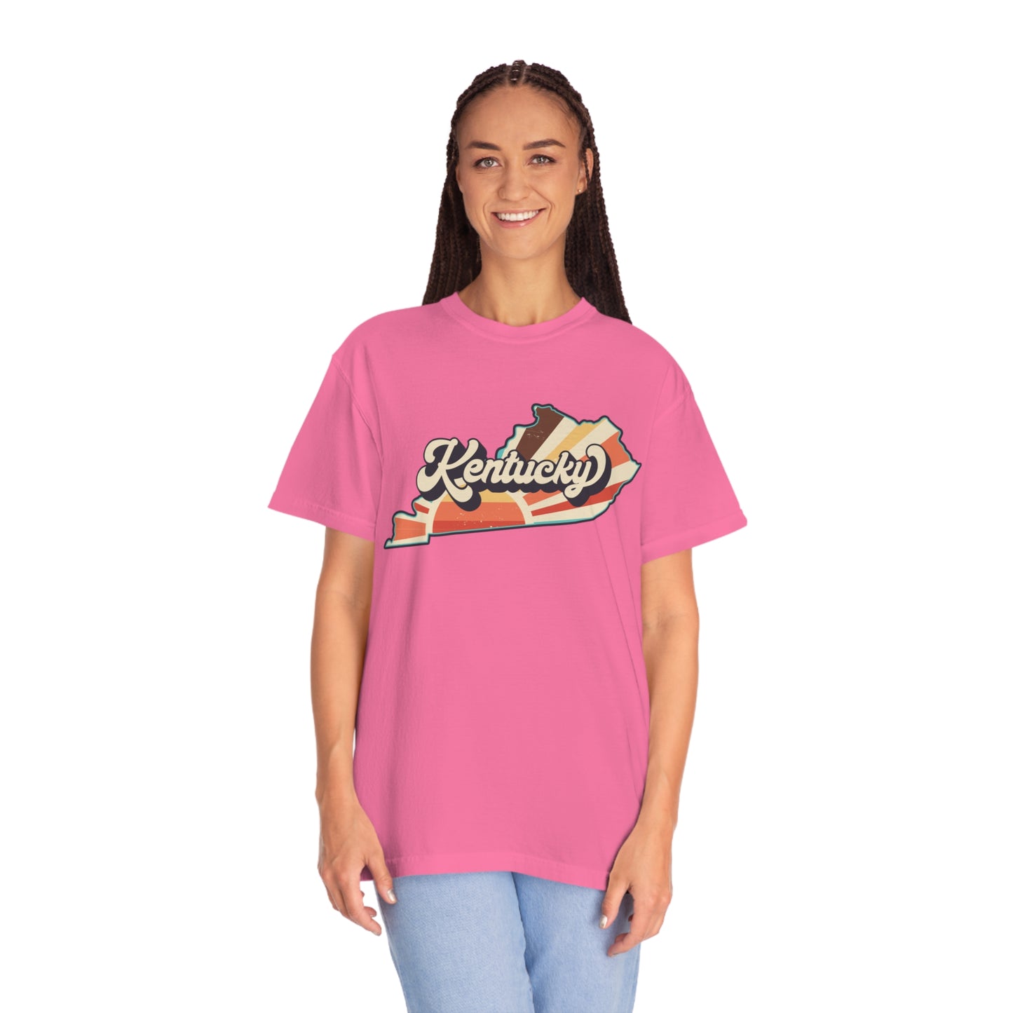 Retro Boho Kentucky T Shirt (Comfort Colors)