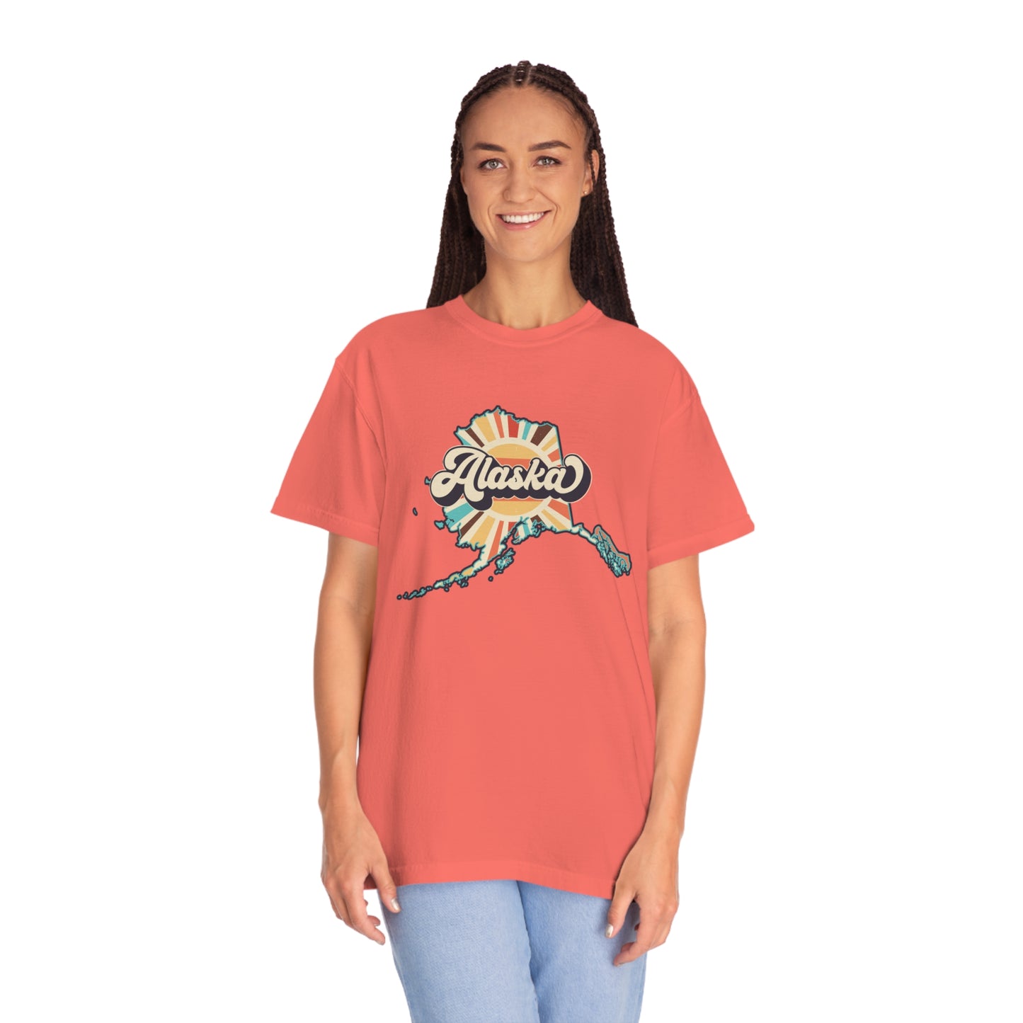 Retro Boho Alaska T Shirt (Comfort Colors)