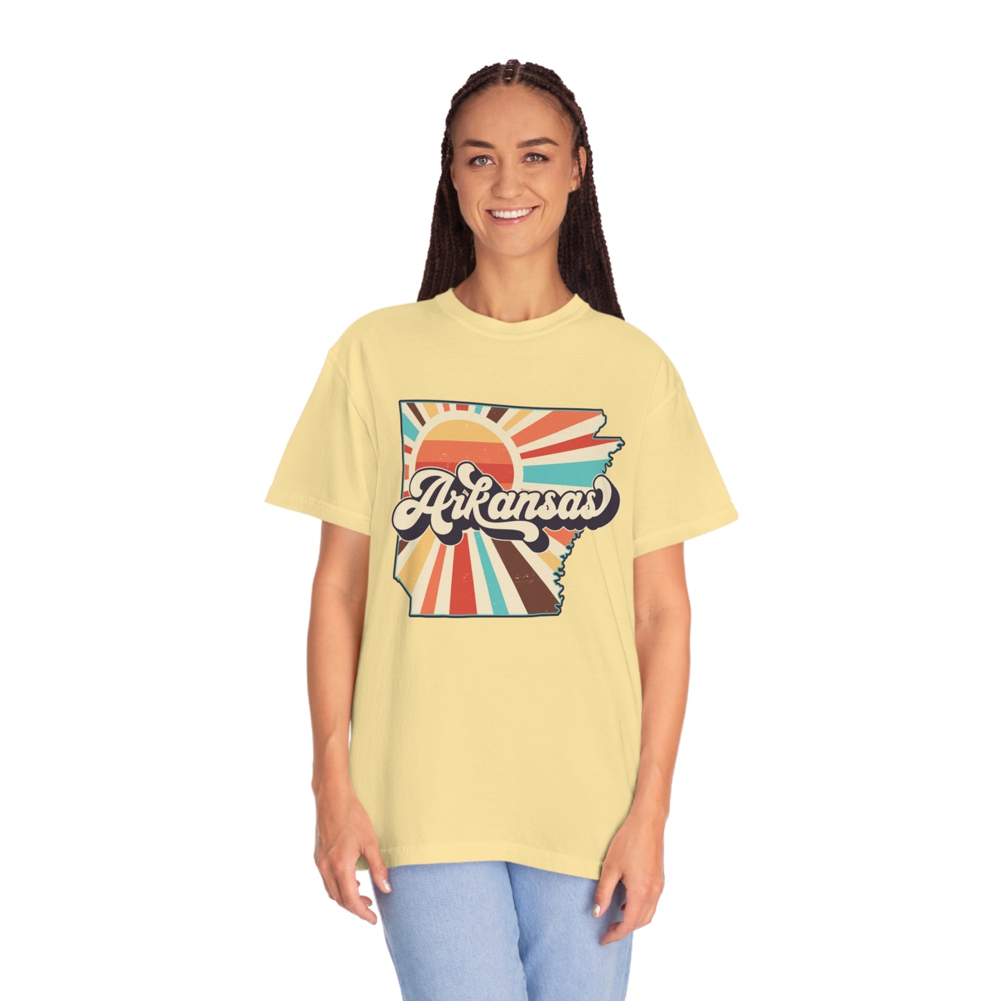 Retro Boho Arkansas T Shirt (Comfort Colors)