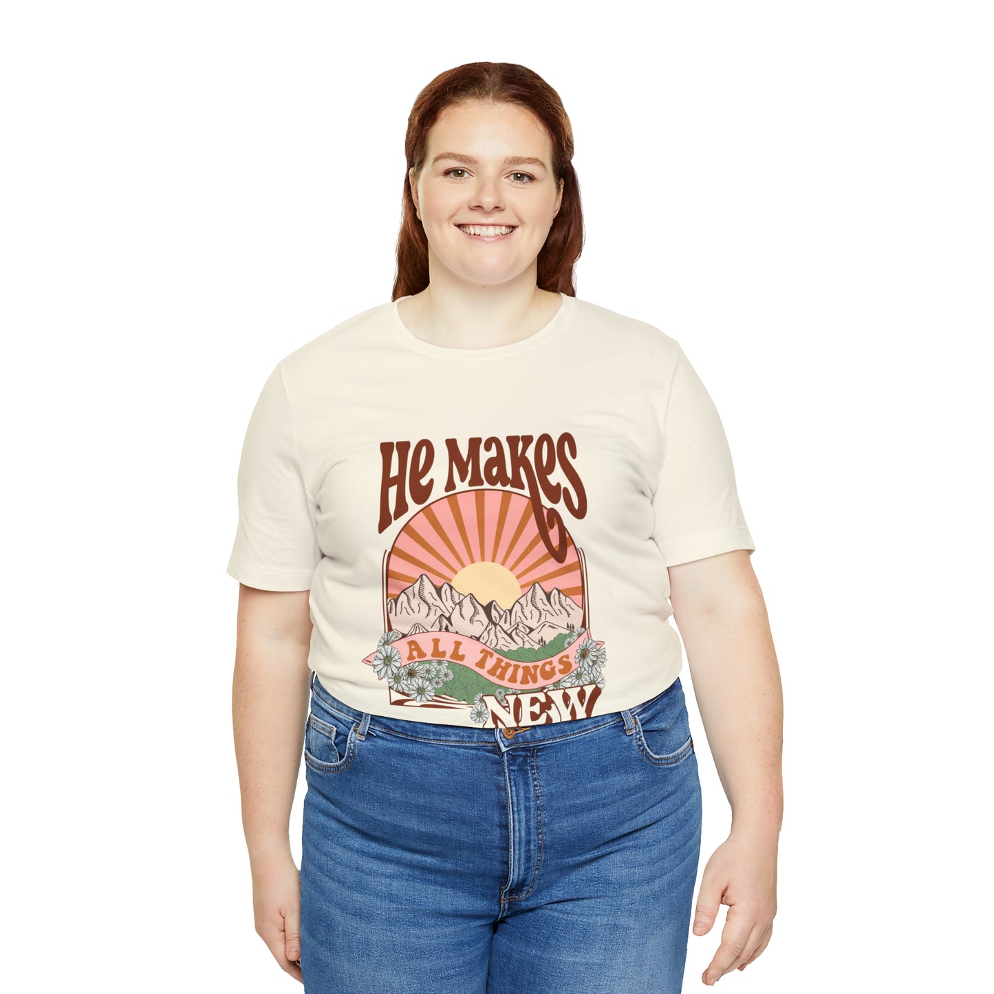 He Makes All Things New Boho Style T Shirt