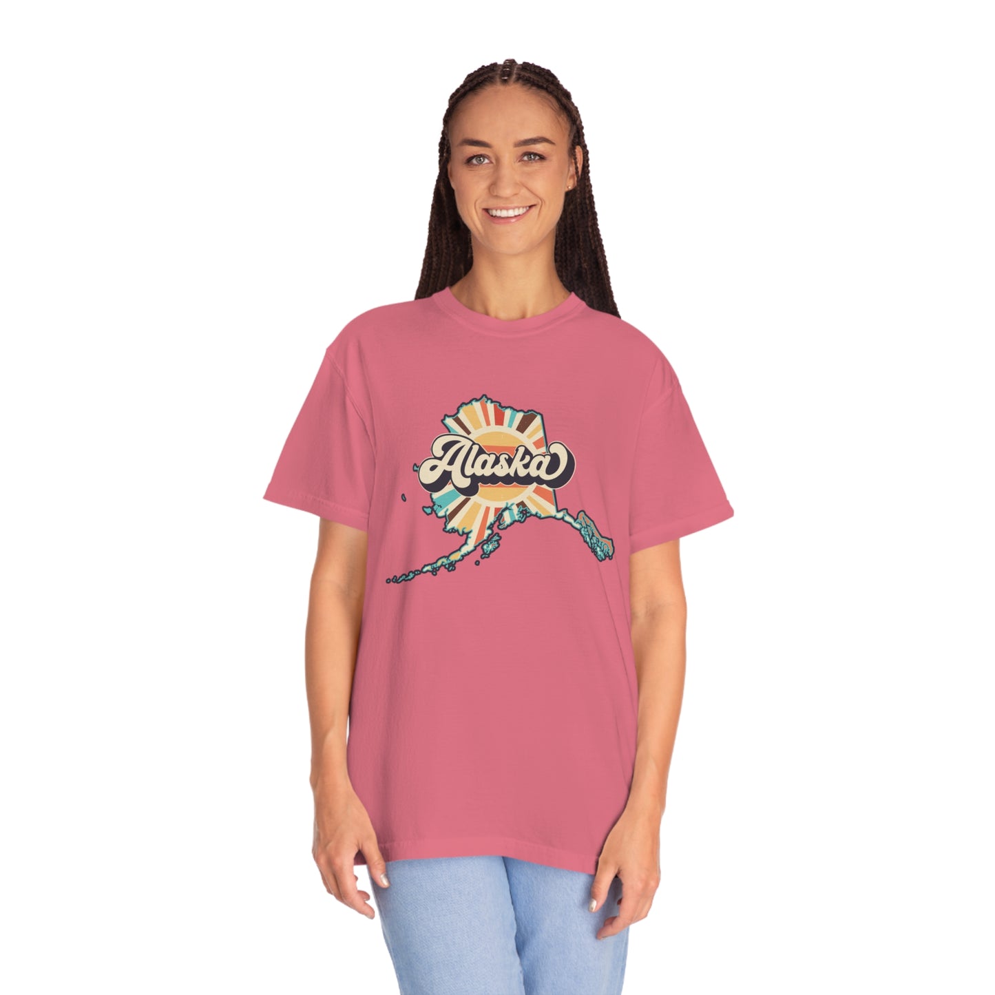 Retro Boho Alaska T Shirt (Comfort Colors)