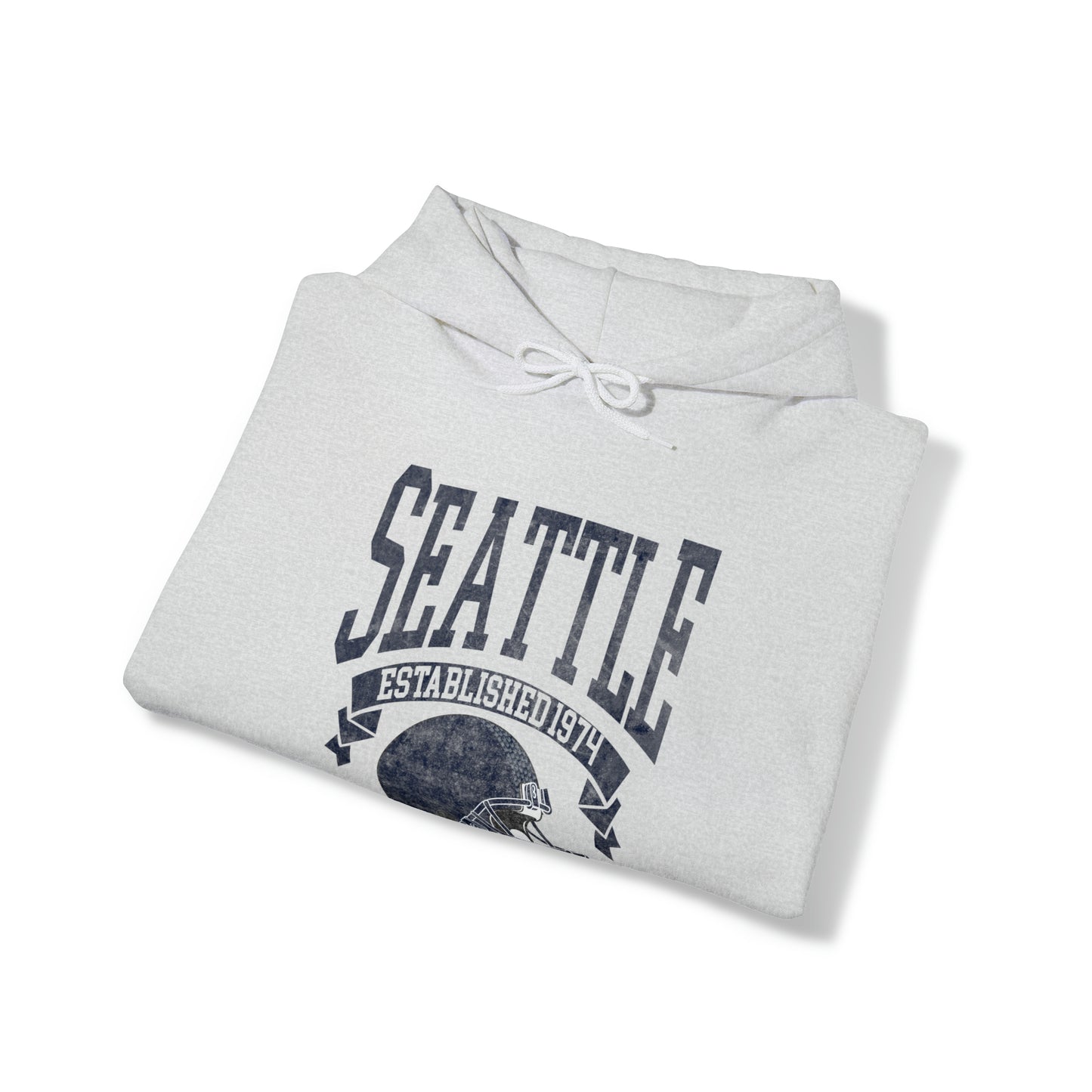 Vintage Seattle Football Hooded Sweatshirt