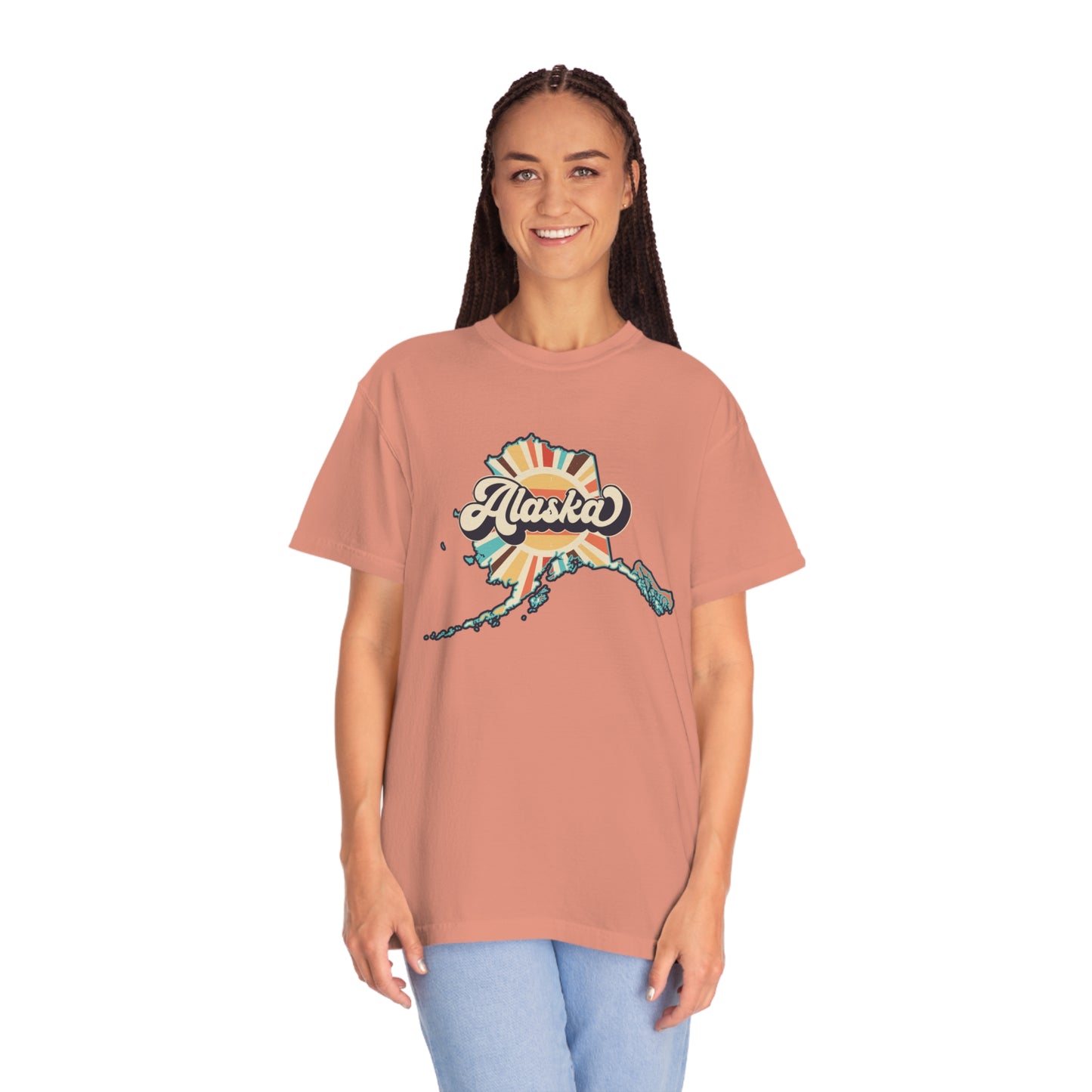 Retro Boho Alaska T Shirt (Comfort Colors)