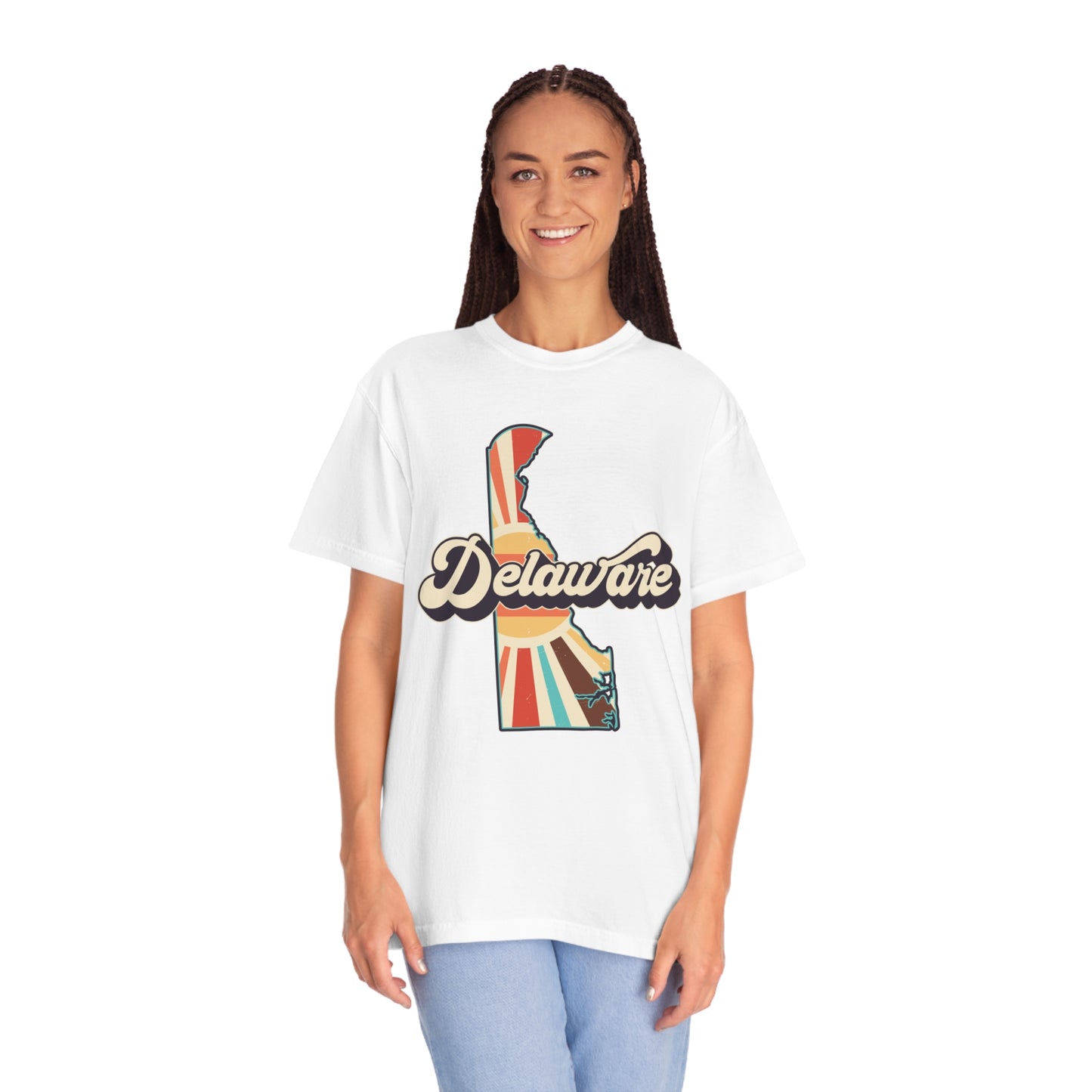 Retro Boho Delaware T Shirt (Comfort Colors)