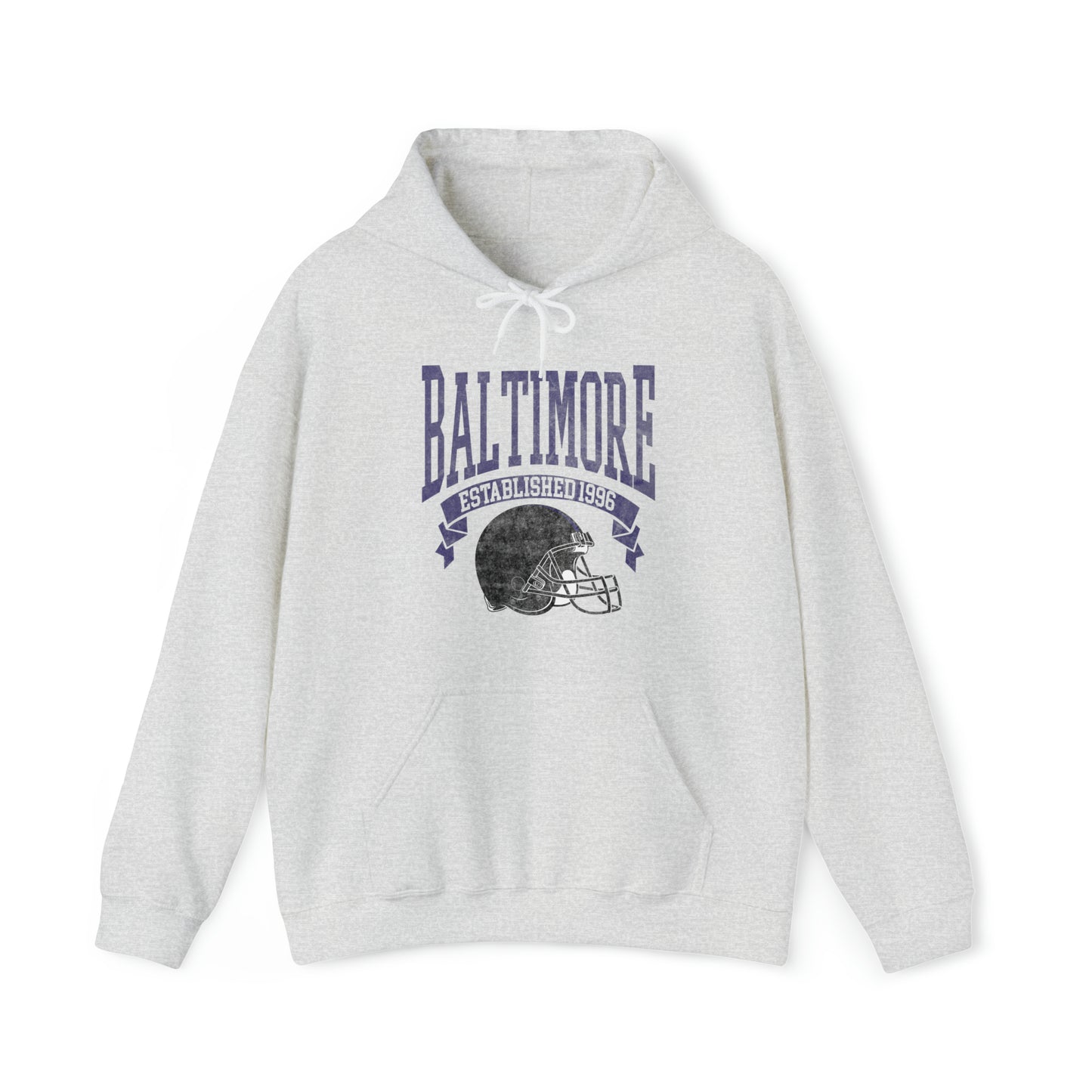 Vintage Baltimore Football Hooded Sweatshirt