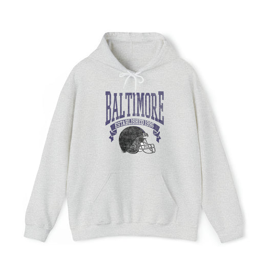 Vintage Baltimore Football Hooded Sweatshirt