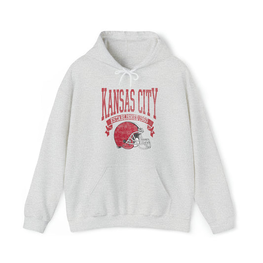 Vintage Kansas City Football Hooded Sweatshirt