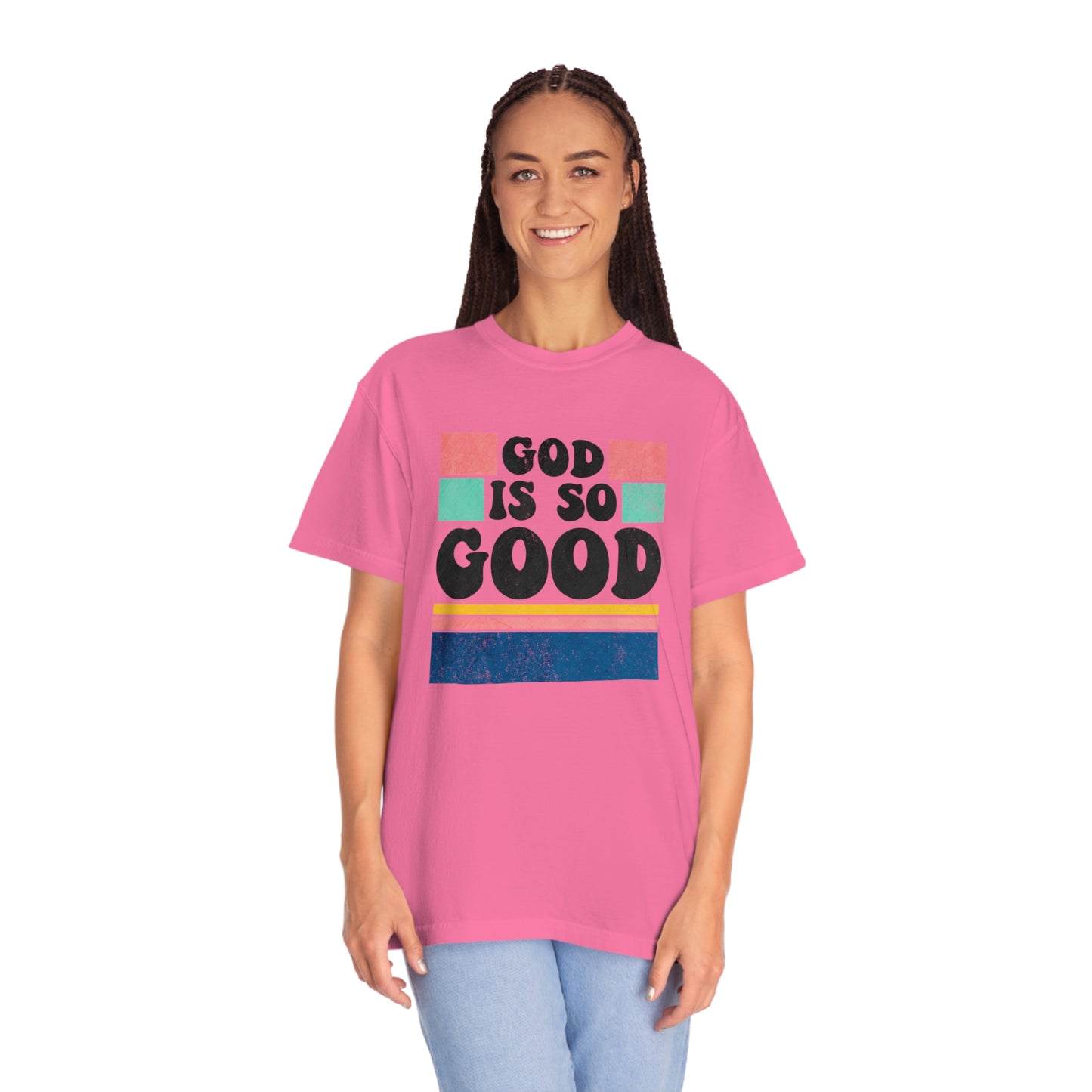 Retro God Is So Good T Shirt (Comfort Colors)