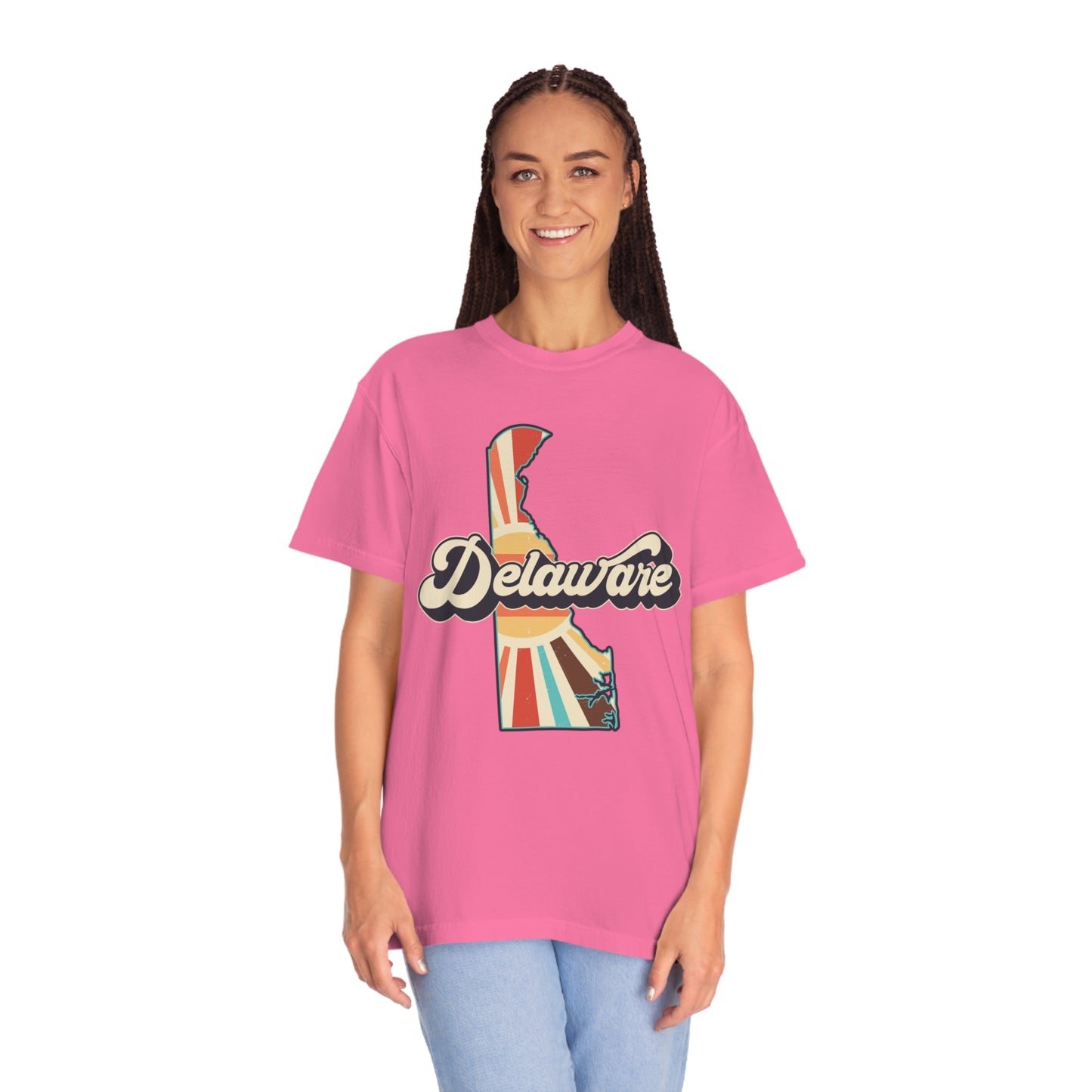 Retro Boho Delaware T Shirt (Comfort Colors)