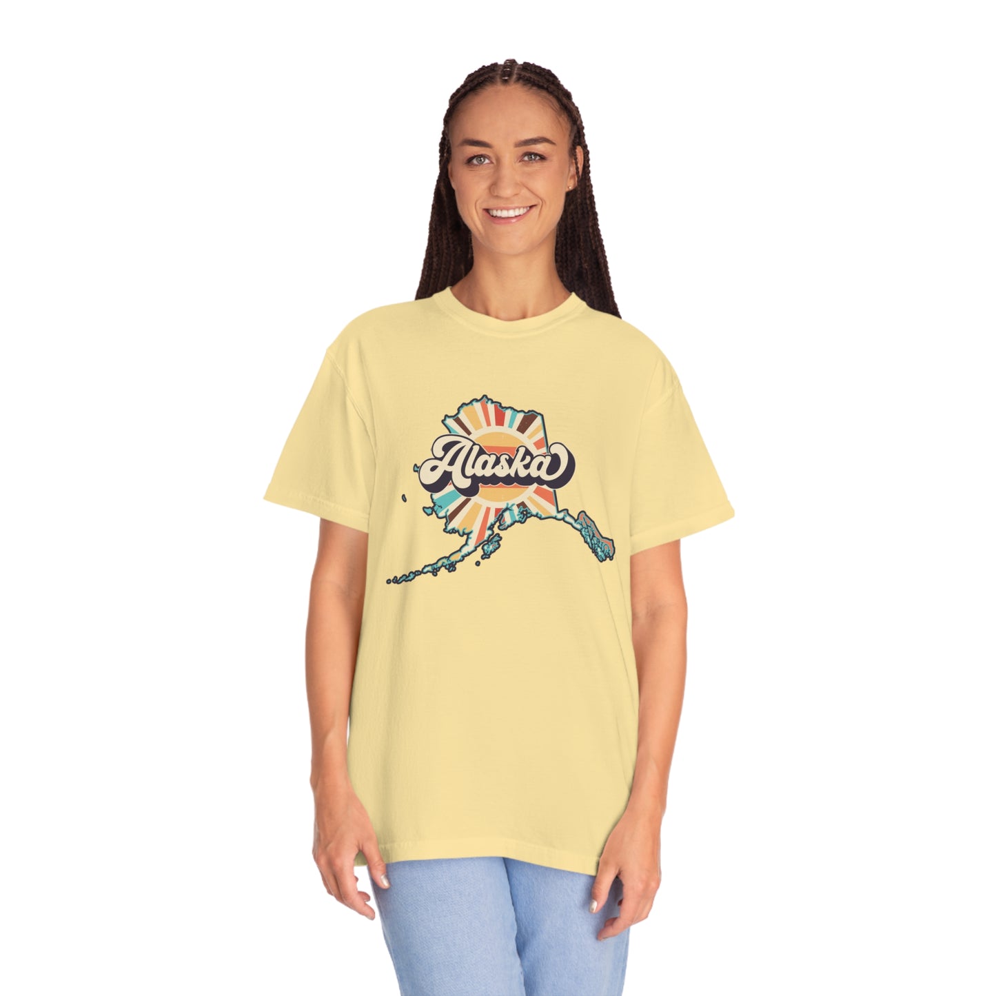 Retro Boho Alaska T Shirt (Comfort Colors)