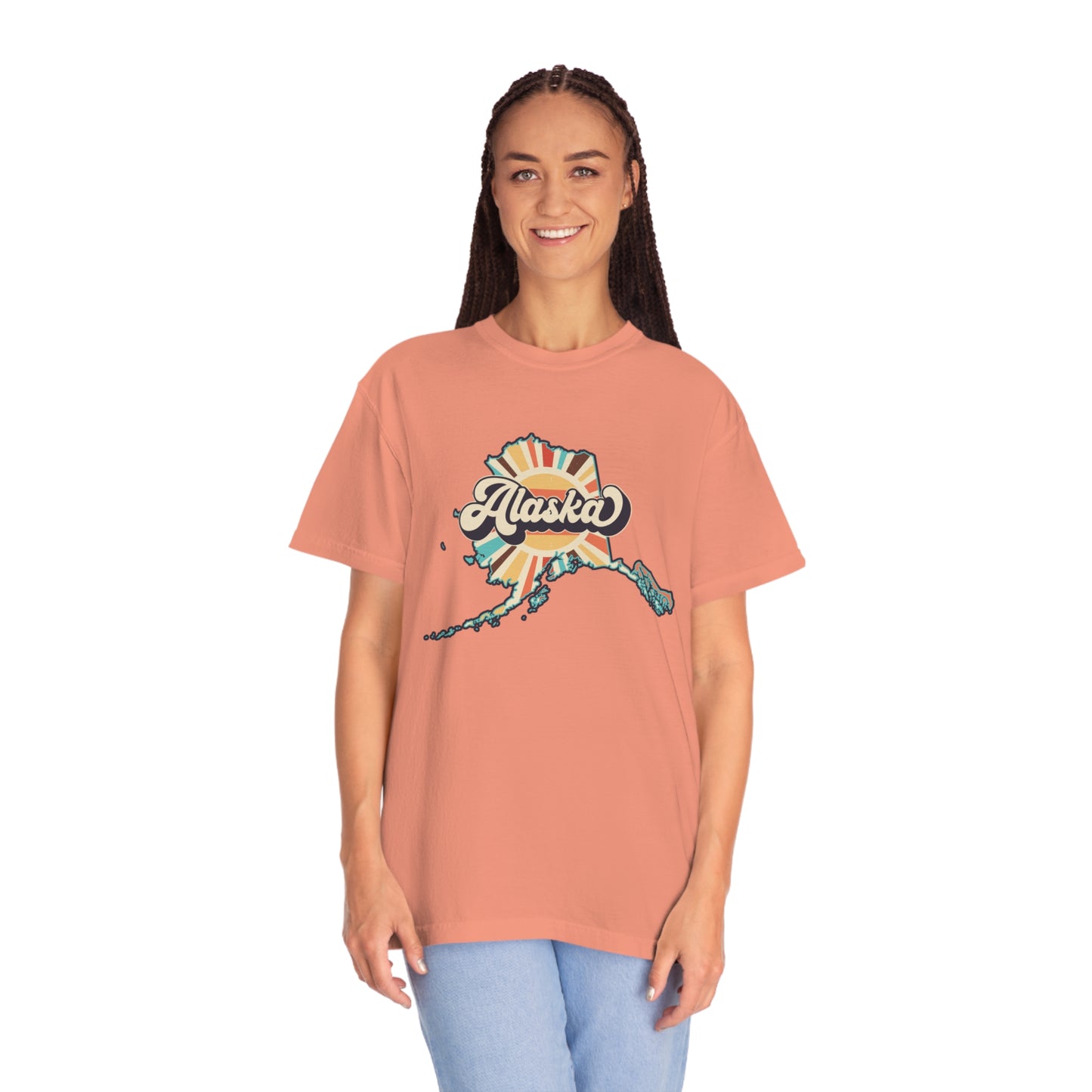 Retro Boho Alaska T Shirt (Comfort Colors)