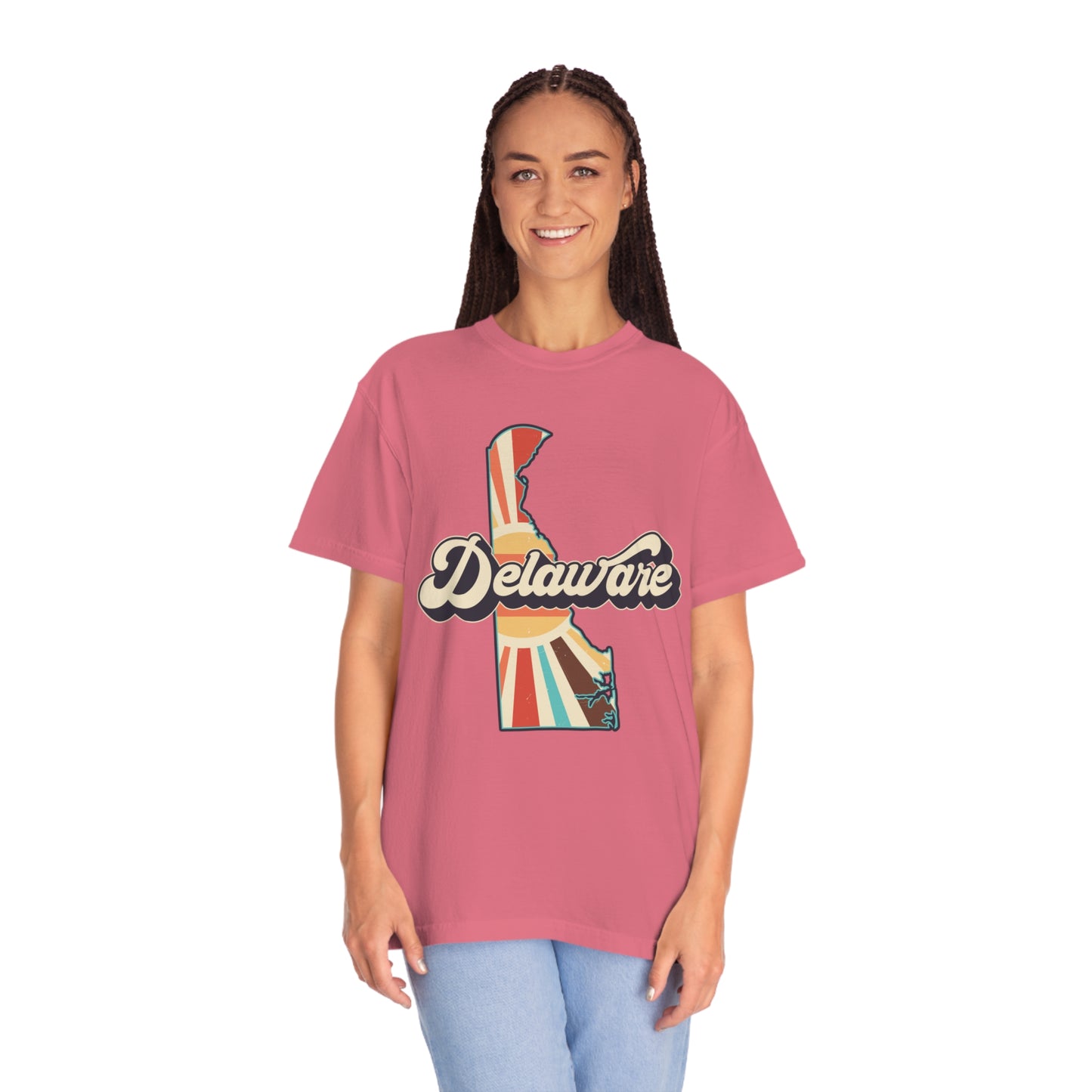 Retro Boho Delaware T Shirt (Comfort Colors)