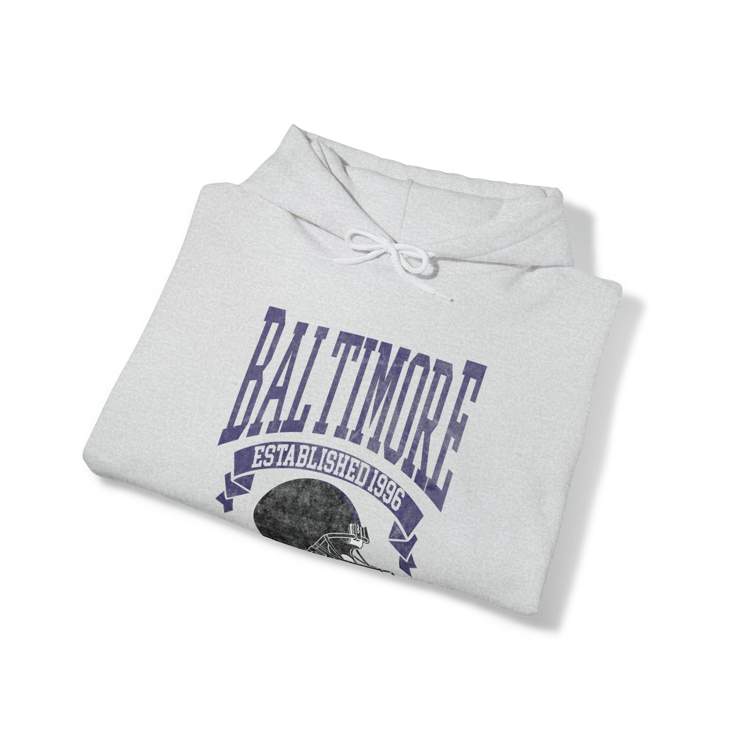 Vintage Baltimore Football Hooded Sweatshirt