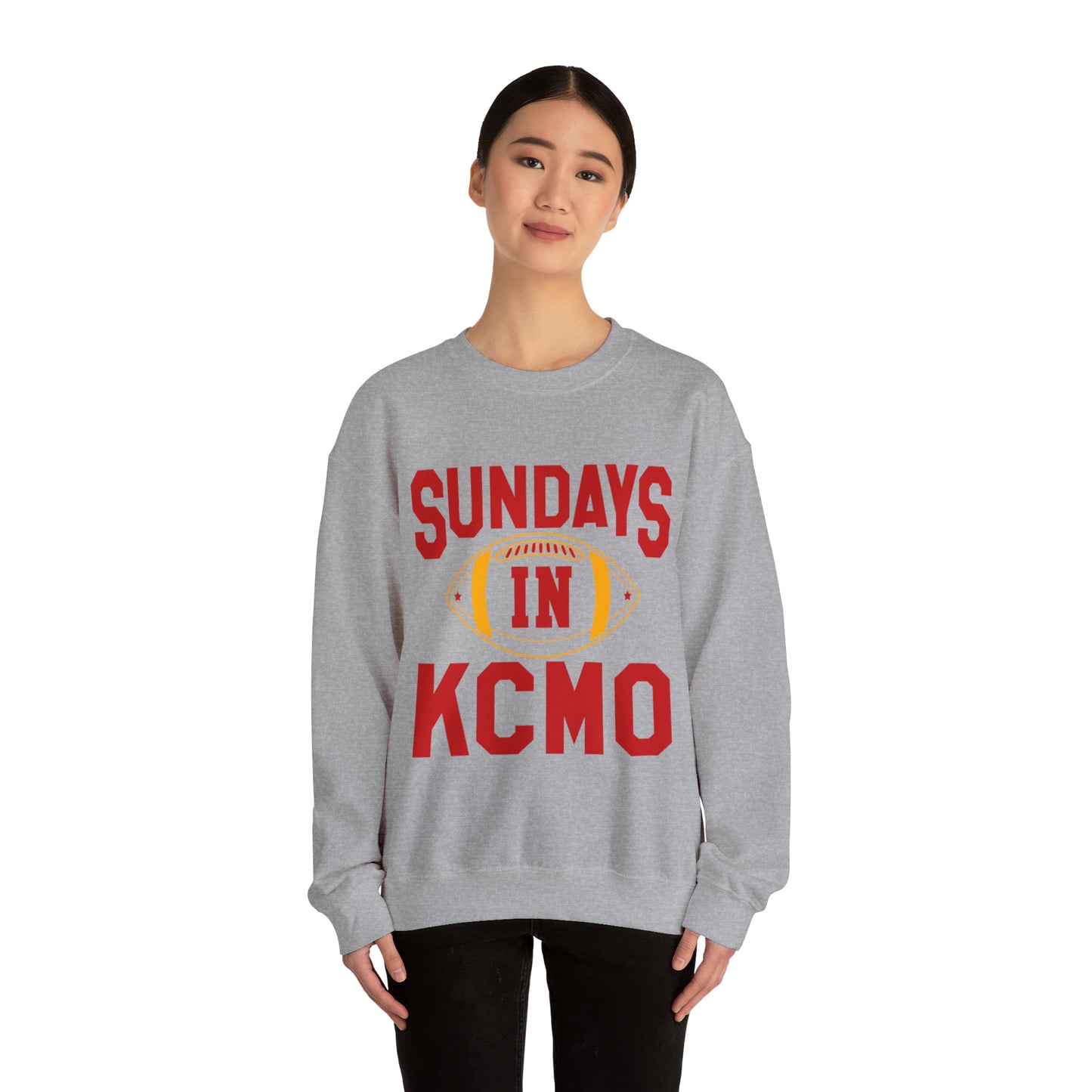 Sundays In Kansas City Crewneck Football Sweatshirt