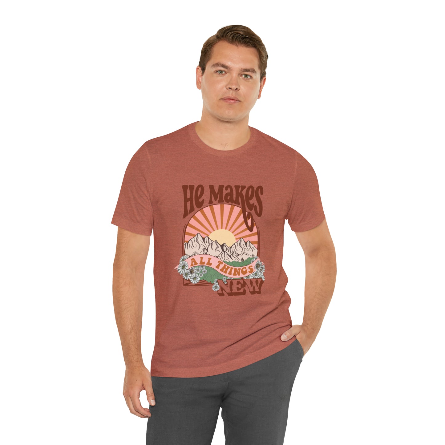 He Makes All Things New Boho Style T Shirt