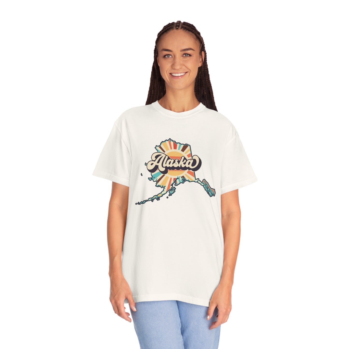 Retro Boho Alaska T Shirt (Comfort Colors)