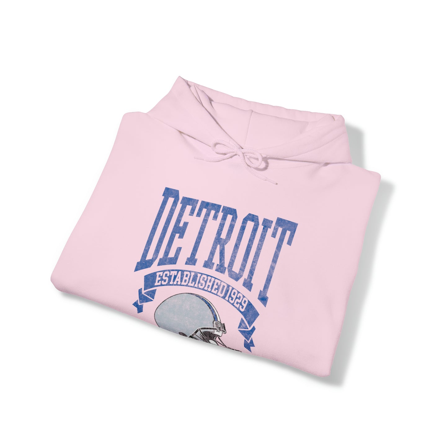 Vintage Detroit Football Hooded Sweatshirt