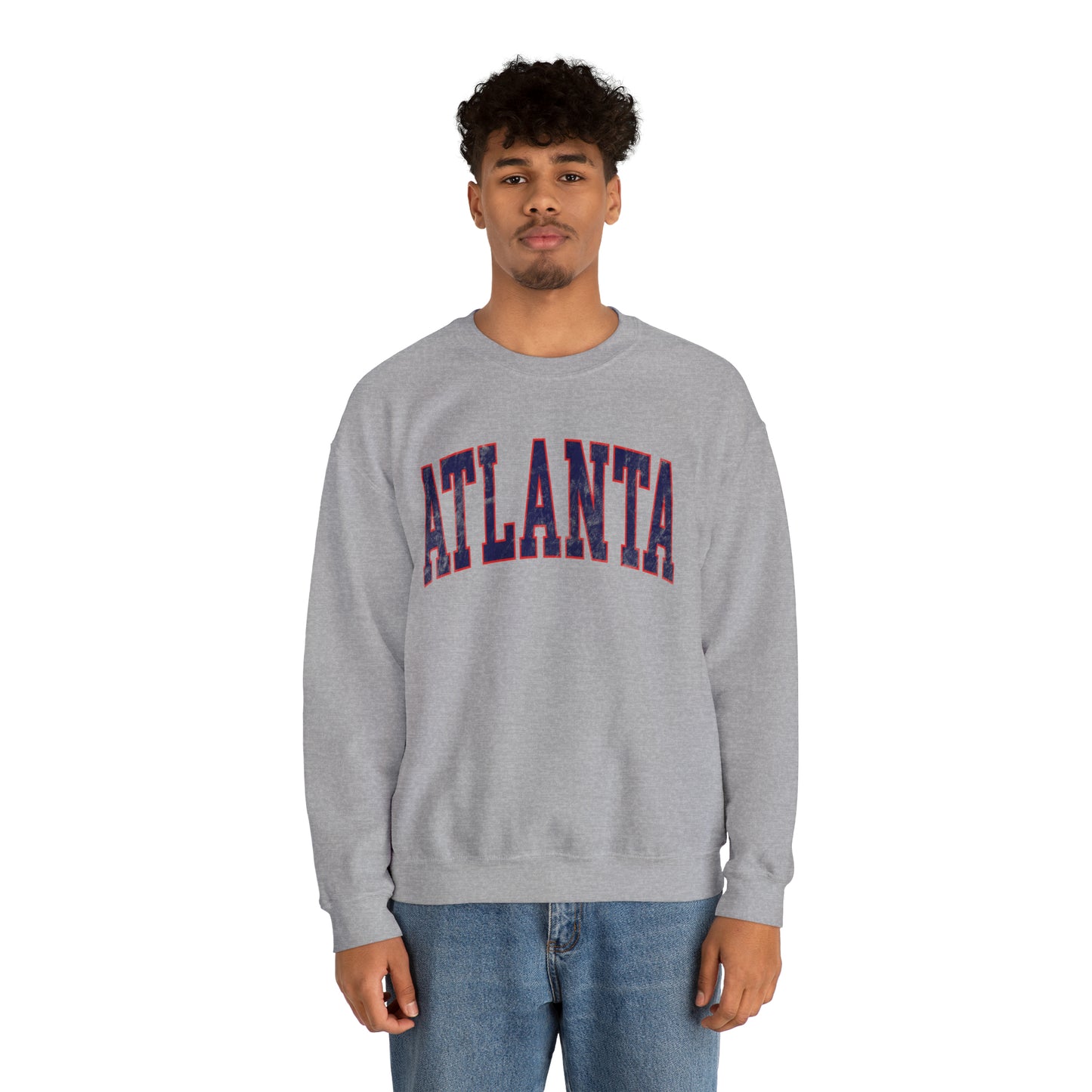 Vintage Collegiate Atlanta Baseball Sweatshirt