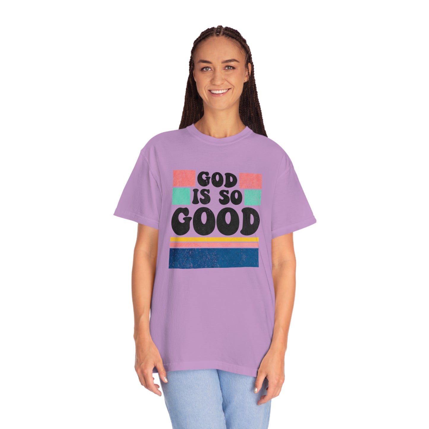 Retro God Is So Good T Shirt (Comfort Colors)