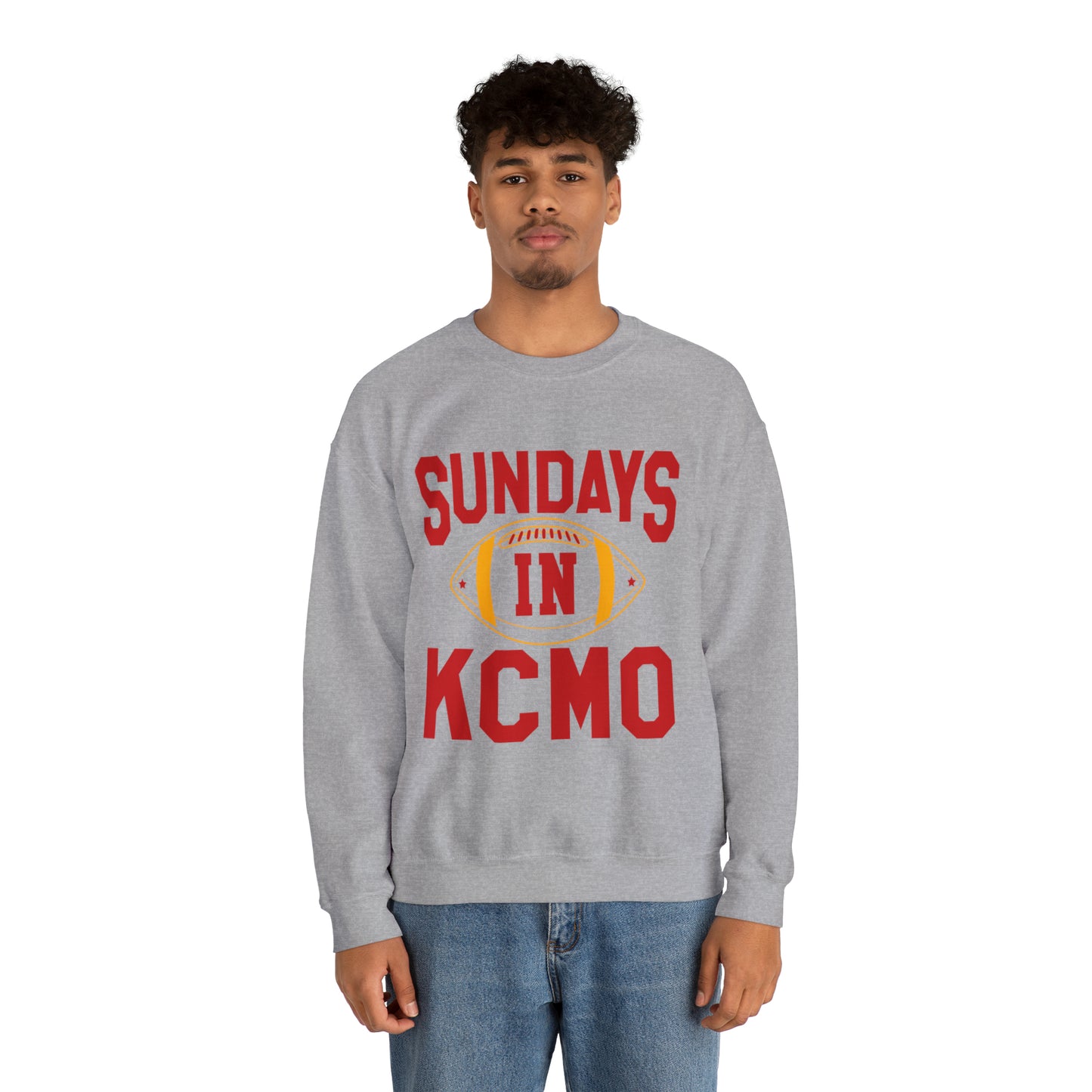 Sundays In Kansas City Crewneck Football Sweatshirt