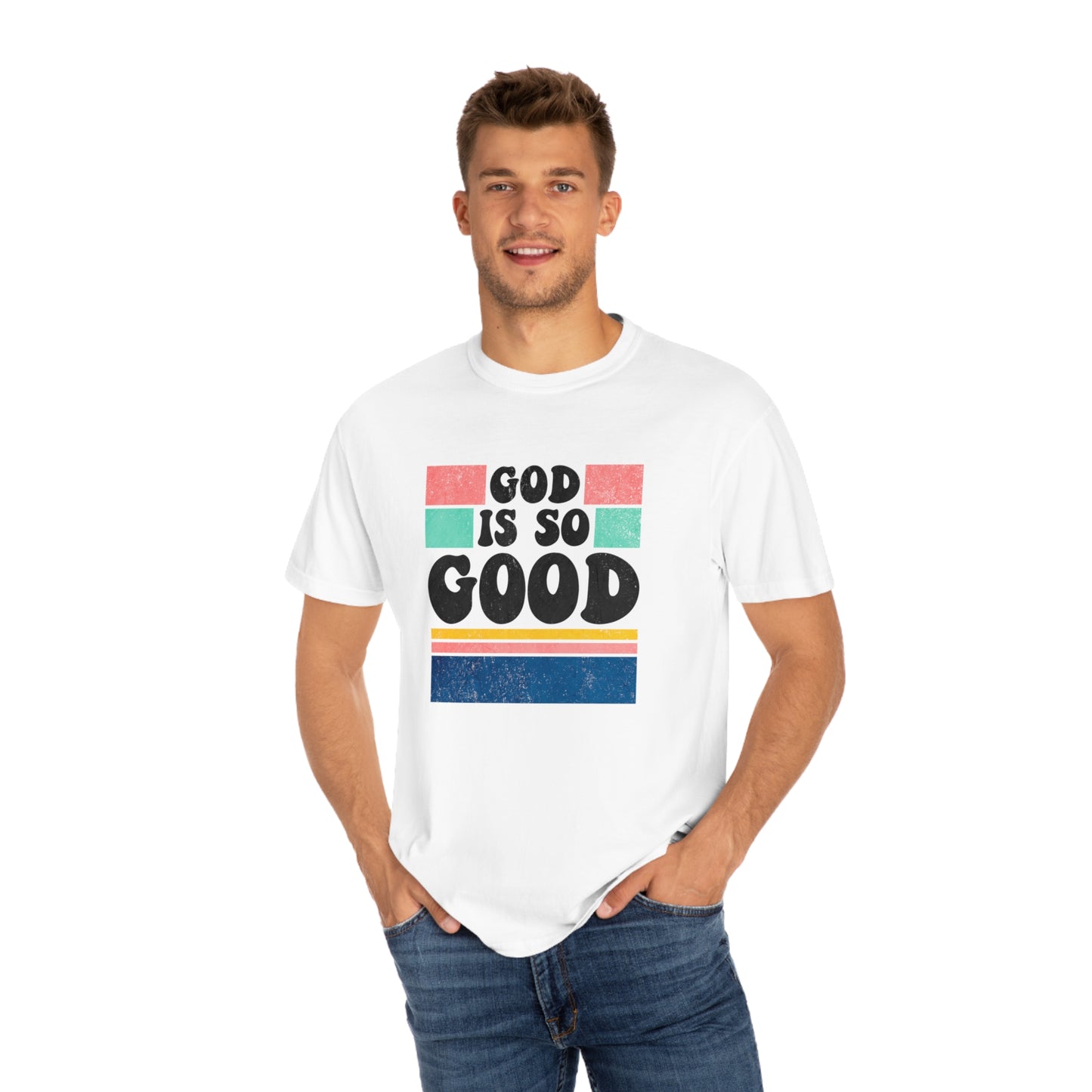 Retro God Is So Good T Shirt (Comfort Colors)