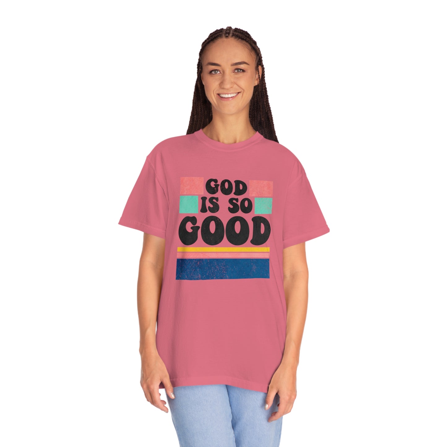 Retro God Is So Good T Shirt (Comfort Colors)