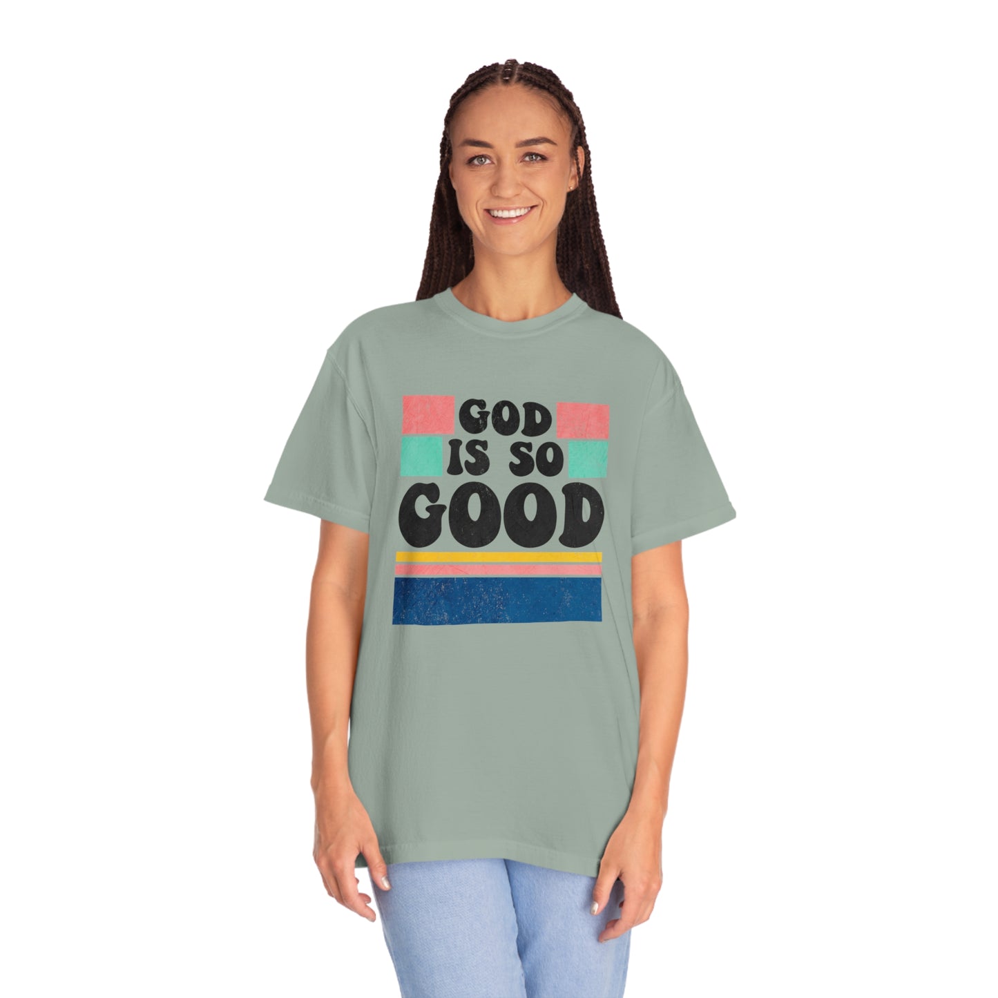 Retro God Is So Good T Shirt (Comfort Colors)