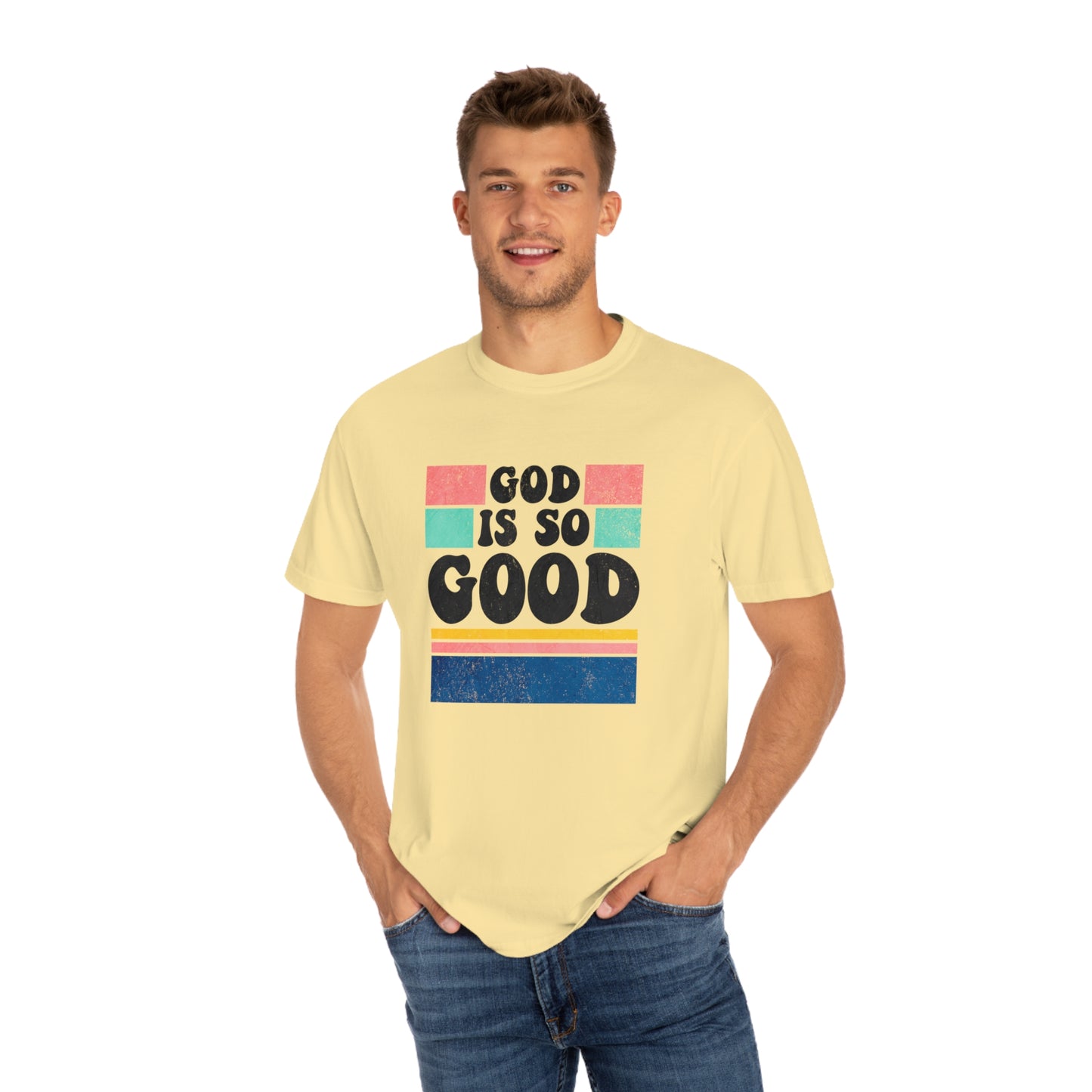 Retro God Is So Good T Shirt (Comfort Colors)