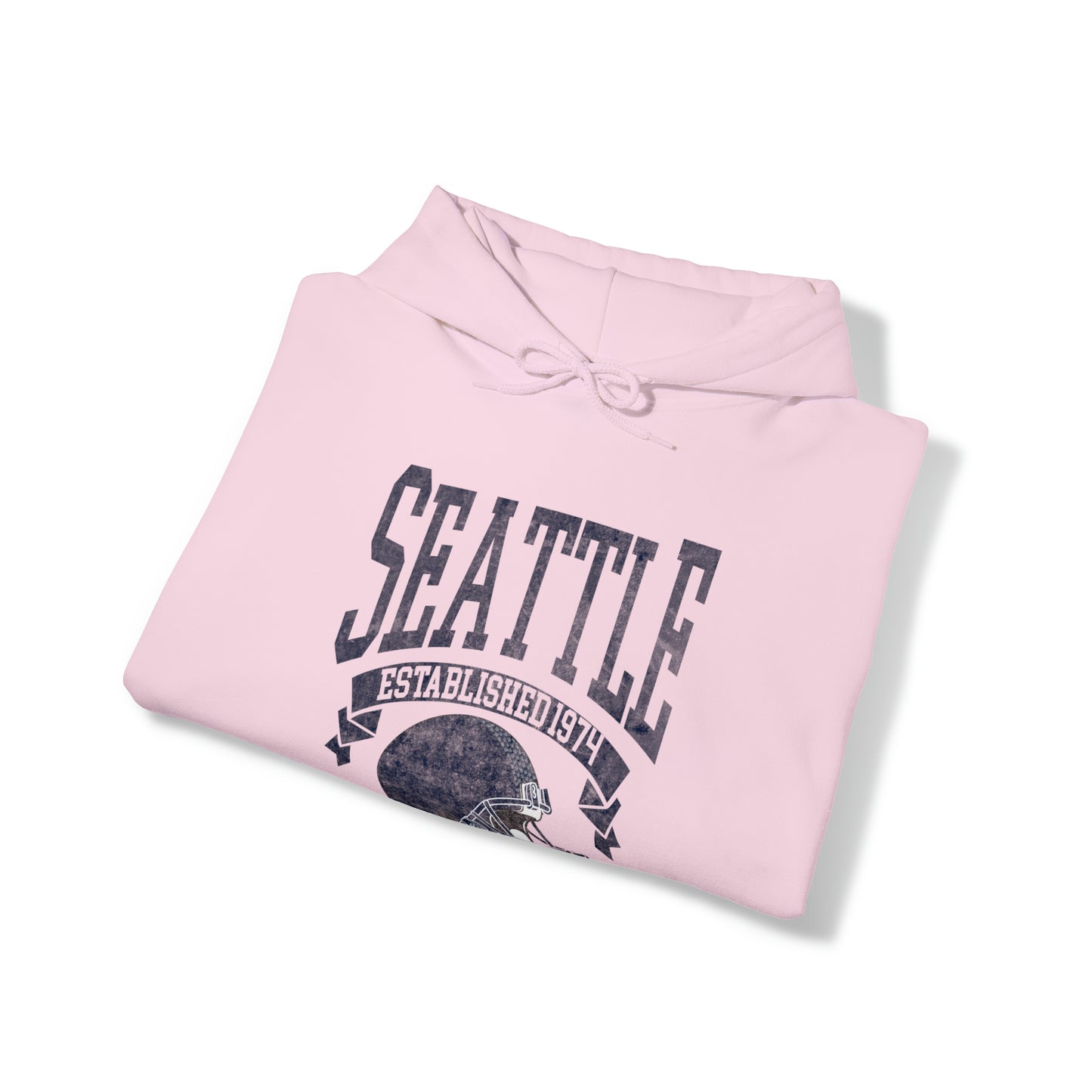 Vintage Seattle Football Hooded Sweatshirt