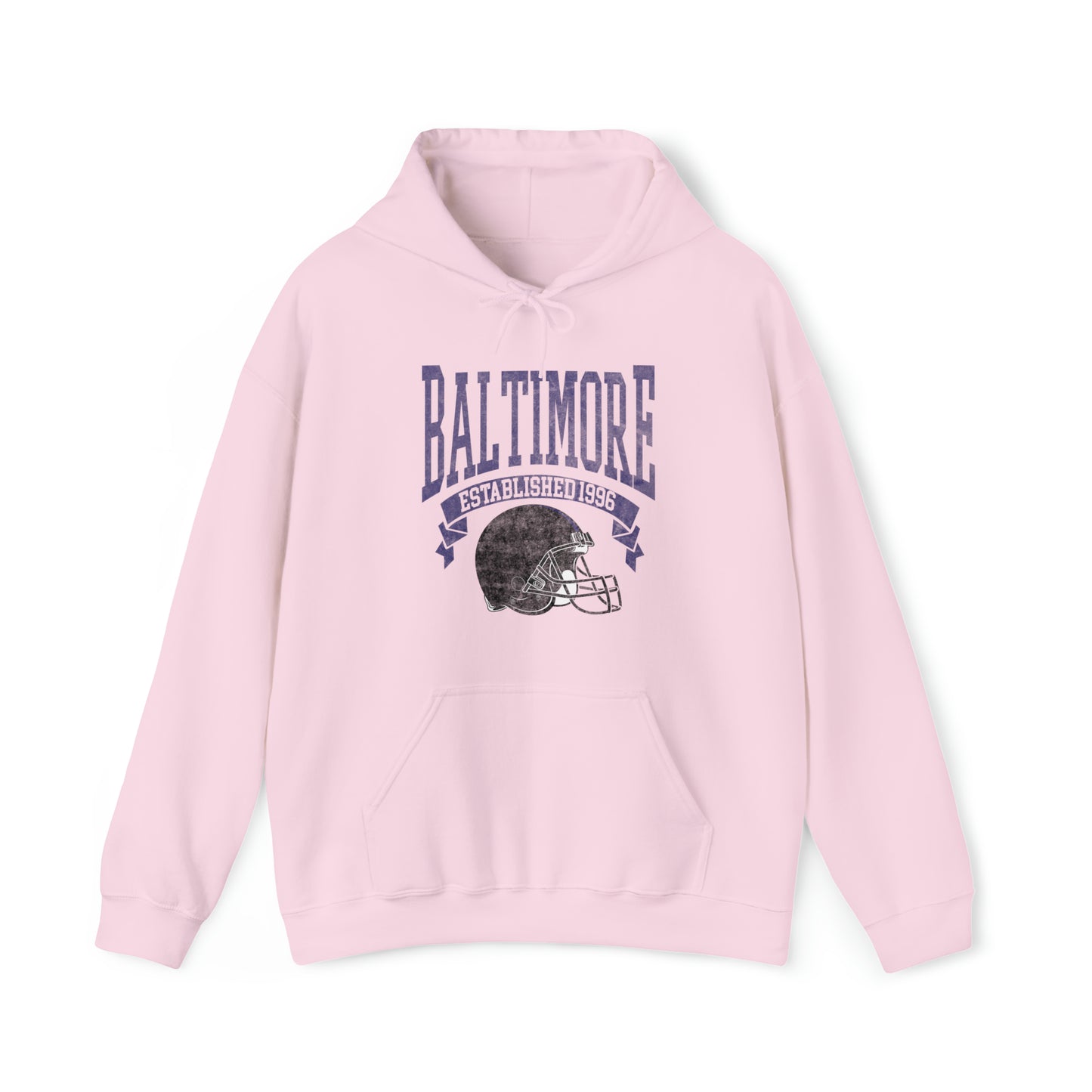 Vintage Baltimore Football Hooded Sweatshirt