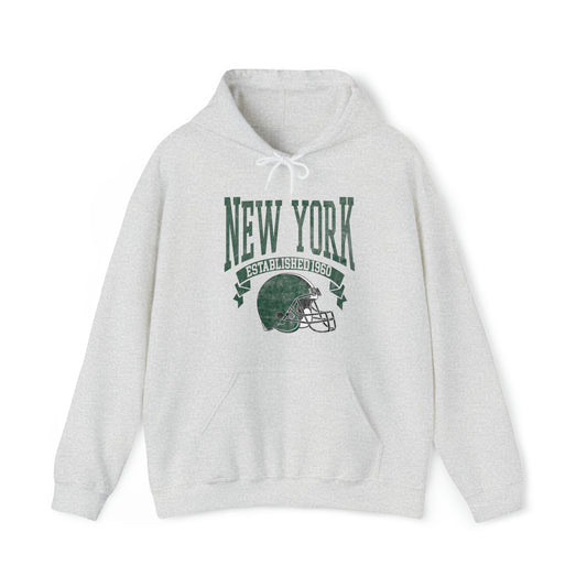 Vintage New York Football Hooded Sweatshirt