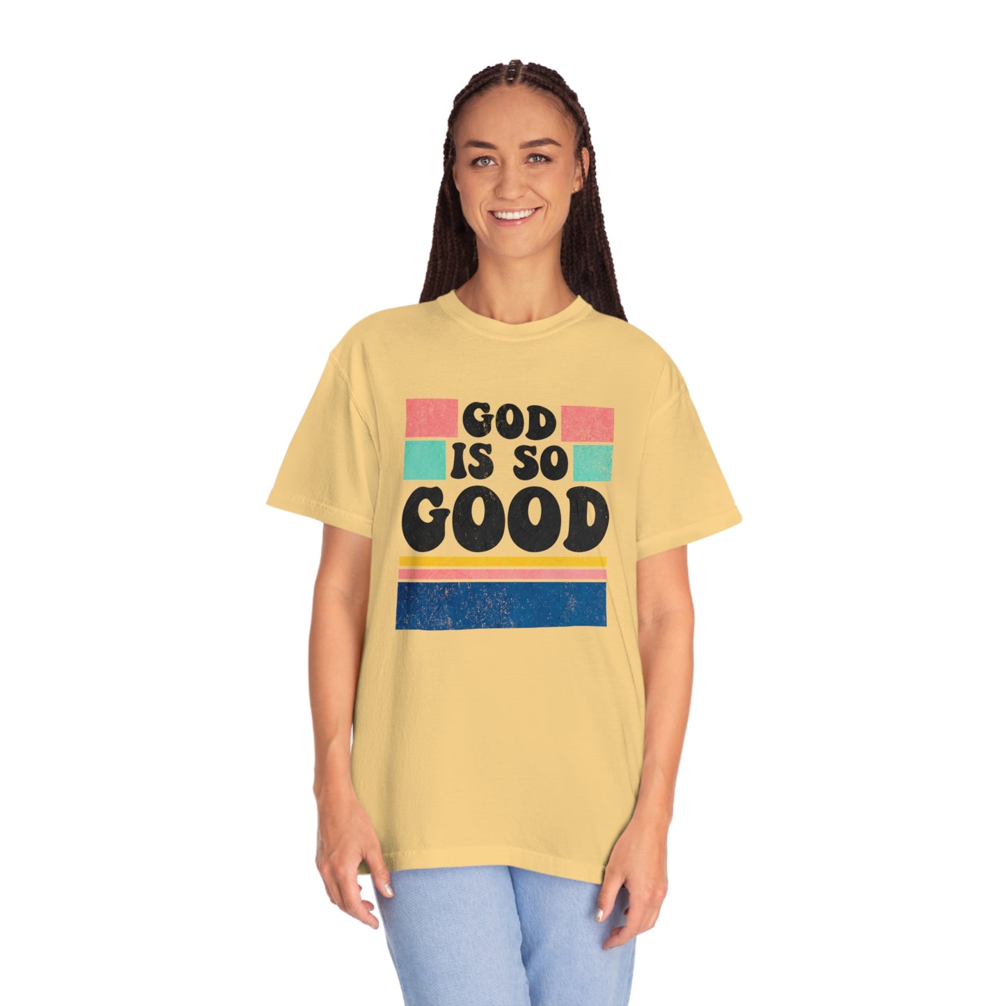 Retro God Is So Good T Shirt (Comfort Colors)