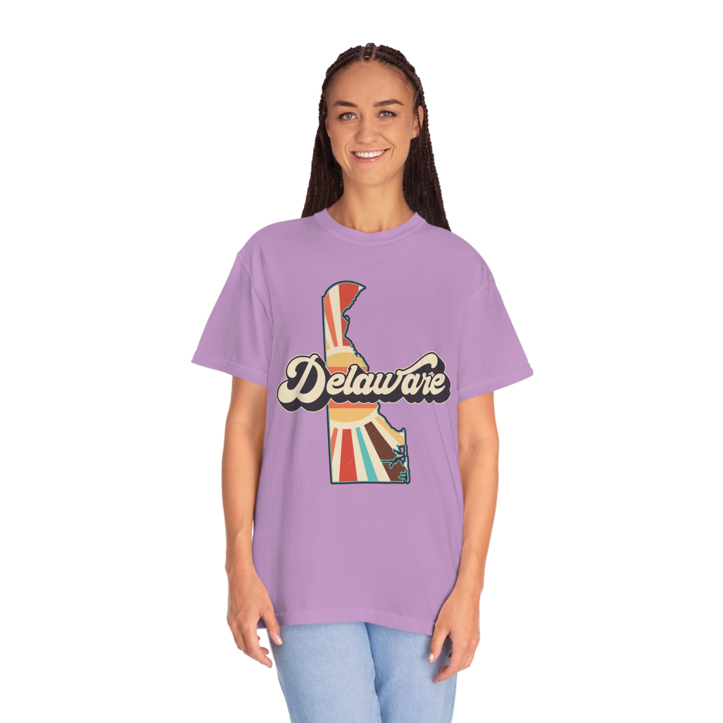 Retro Boho Delaware T Shirt (Comfort Colors)