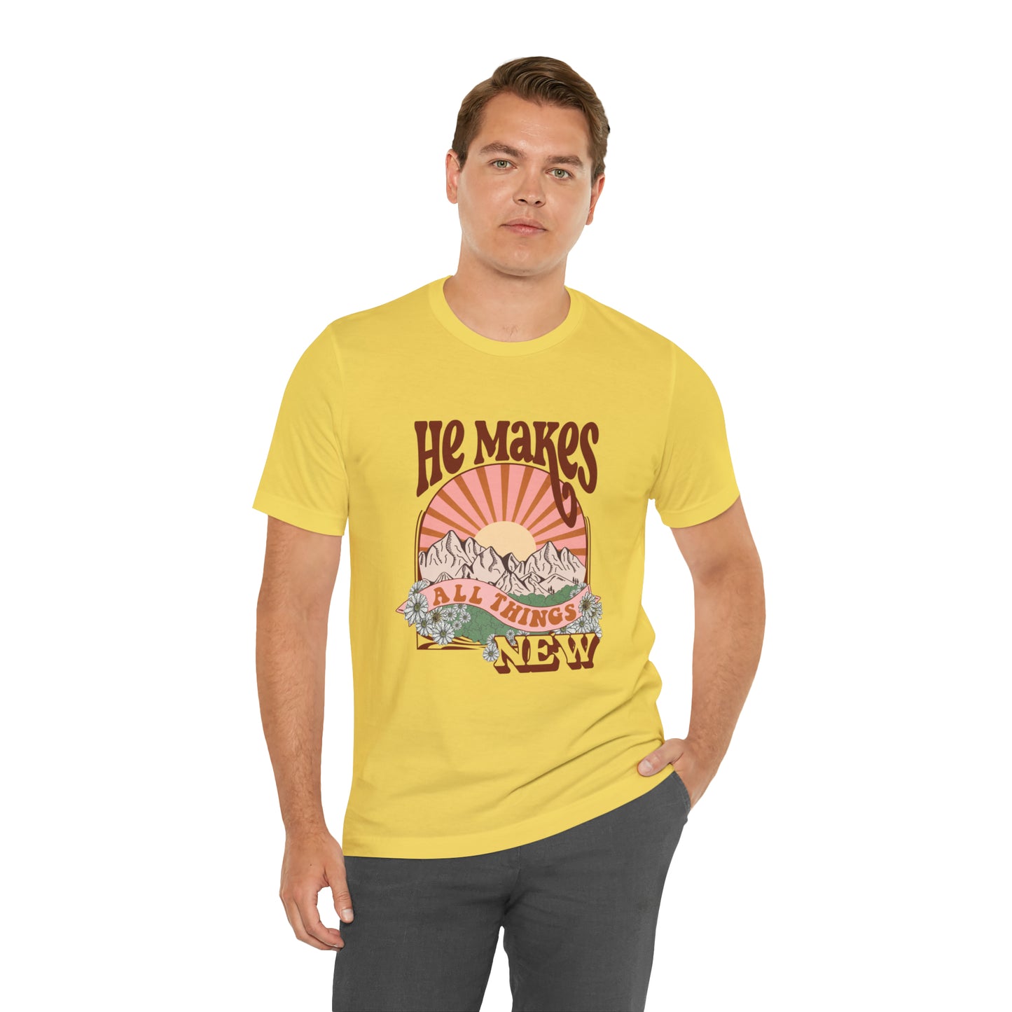 He Makes All Things New Boho Style T Shirt