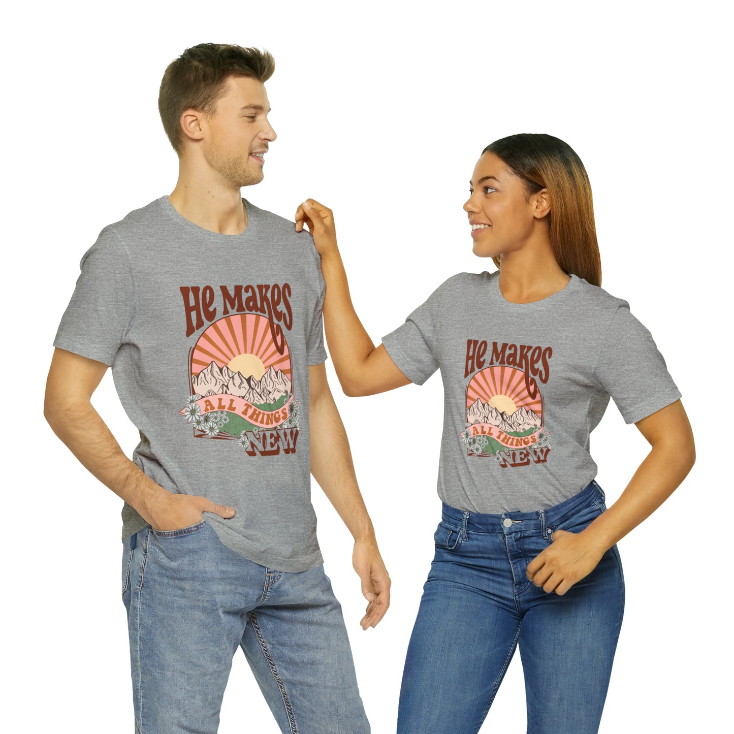 He Makes All Things New Boho Style T Shirt