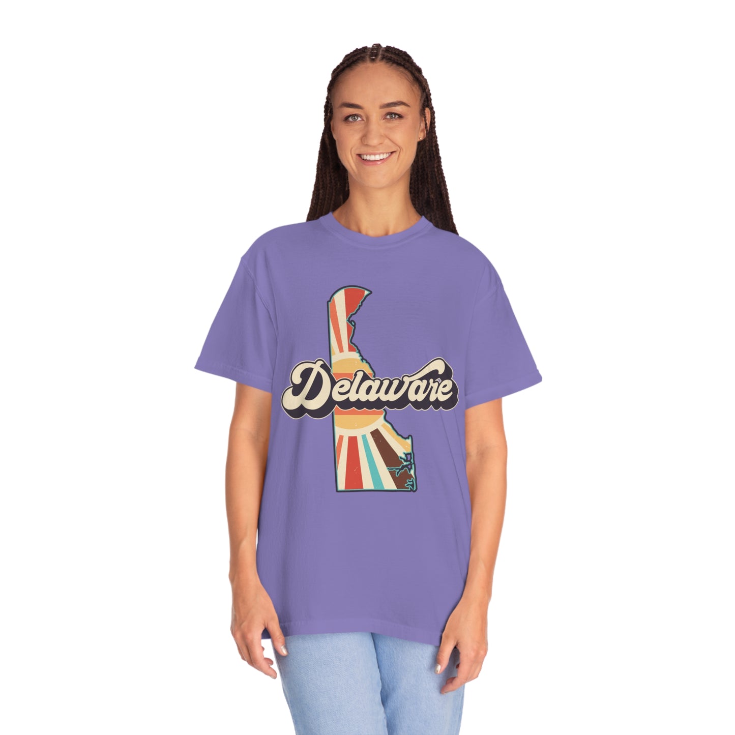 Retro Boho Delaware T Shirt (Comfort Colors)