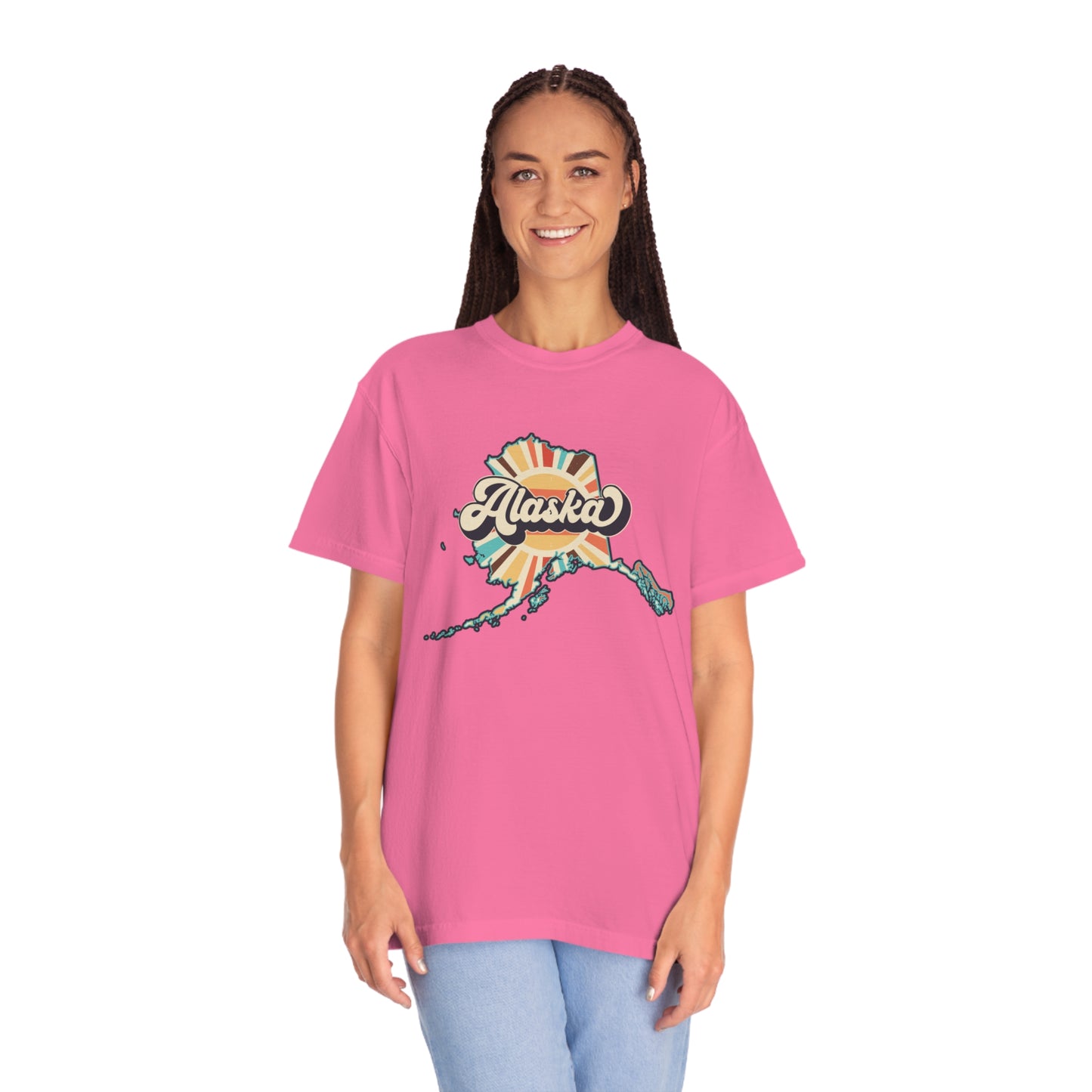 Retro Boho Alaska T Shirt (Comfort Colors)