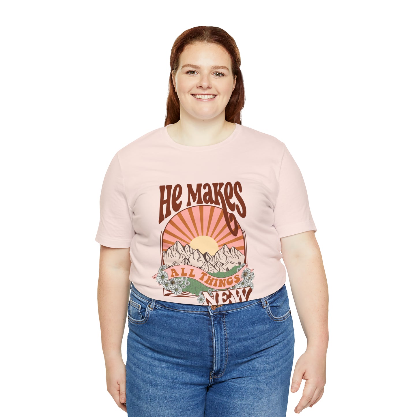 He Makes All Things New Boho Style T Shirt