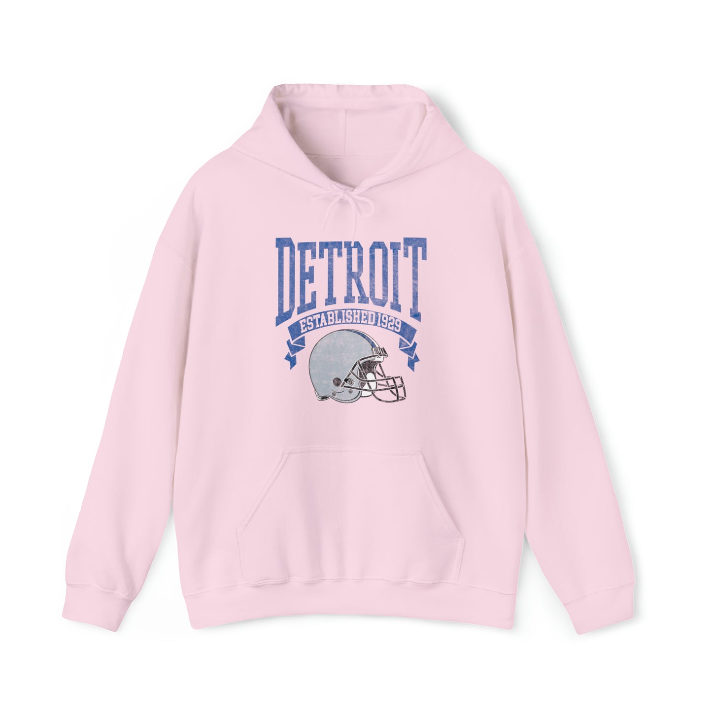 Vintage Detroit Football Hooded Sweatshirt