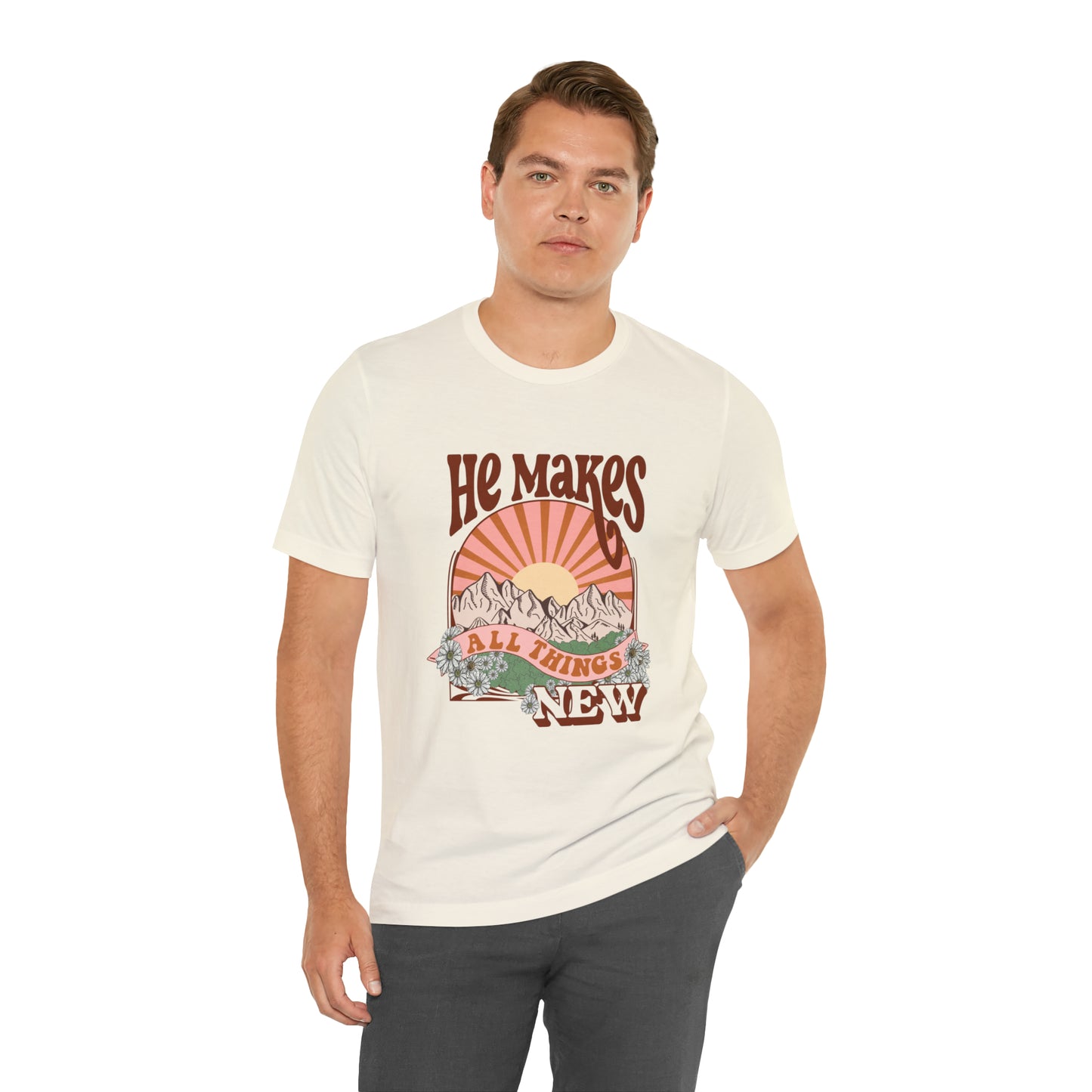 He Makes All Things New Boho Style T Shirt